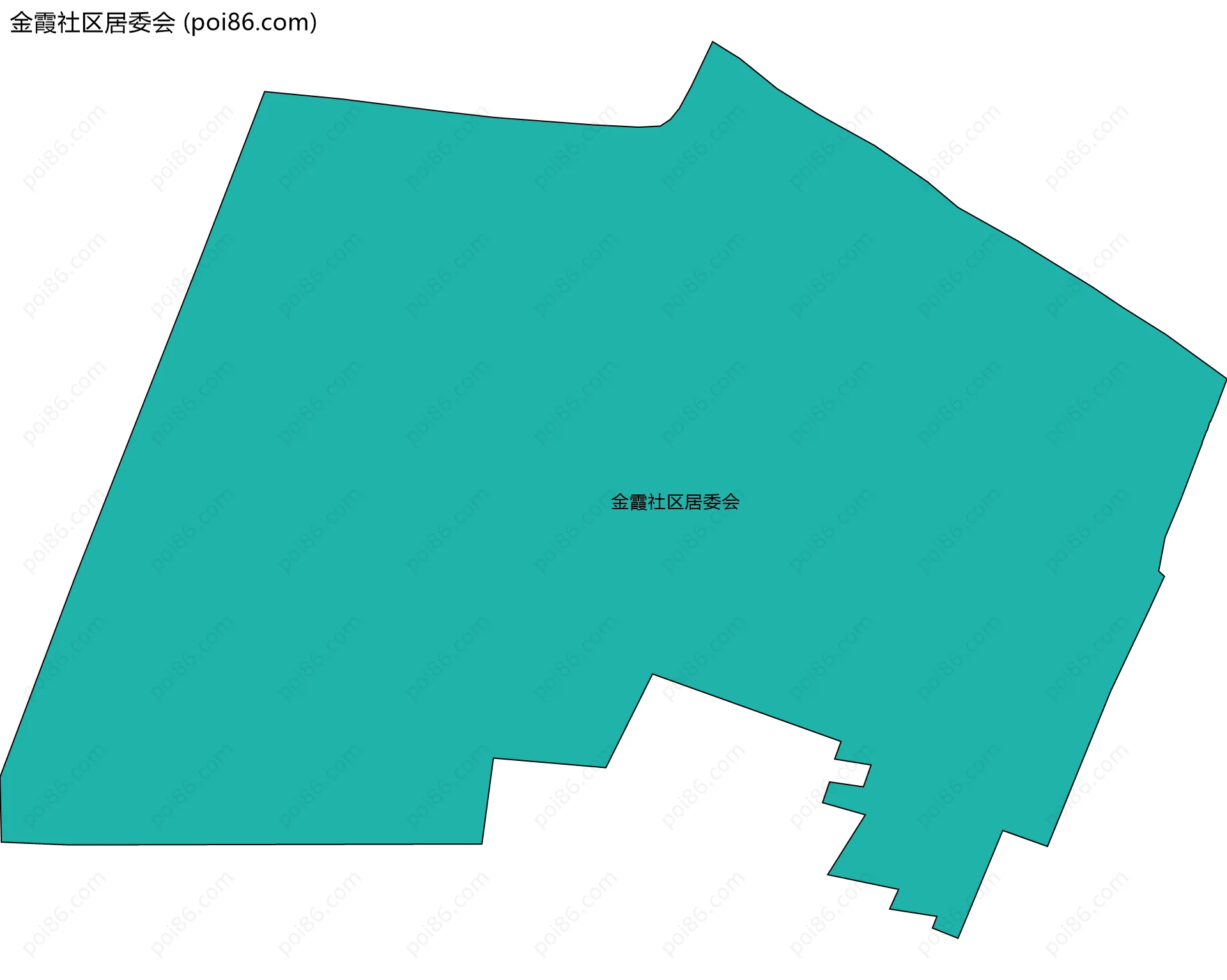 金霞社区居委会边界地图