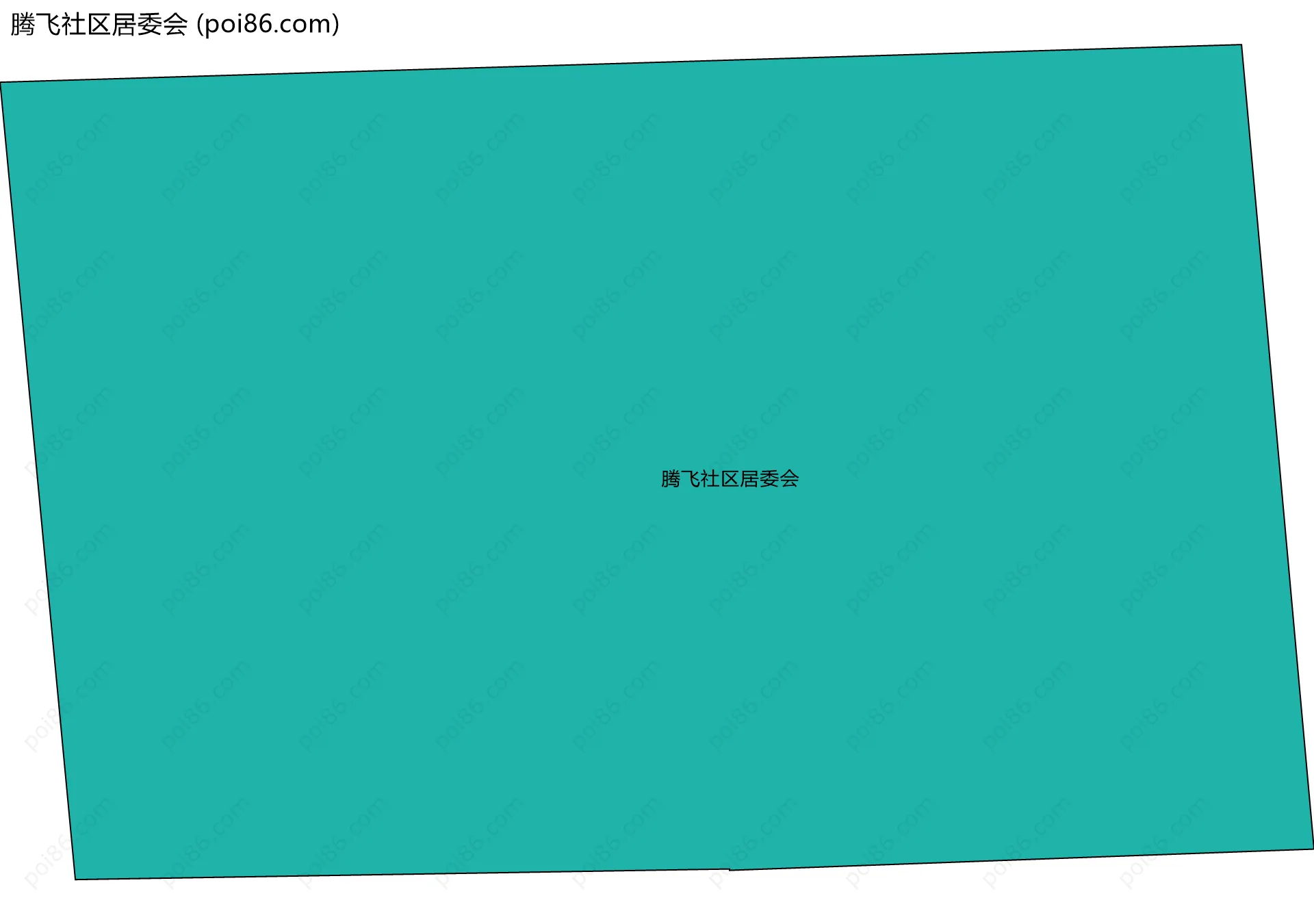 腾飞社区居委会边界地图