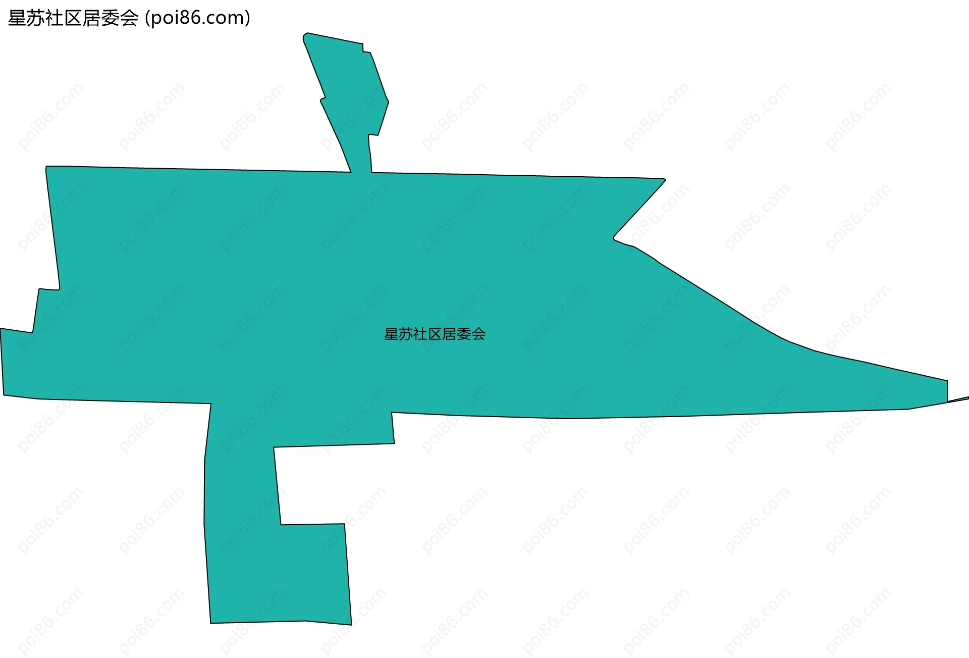 星苏社区居委会边界地图