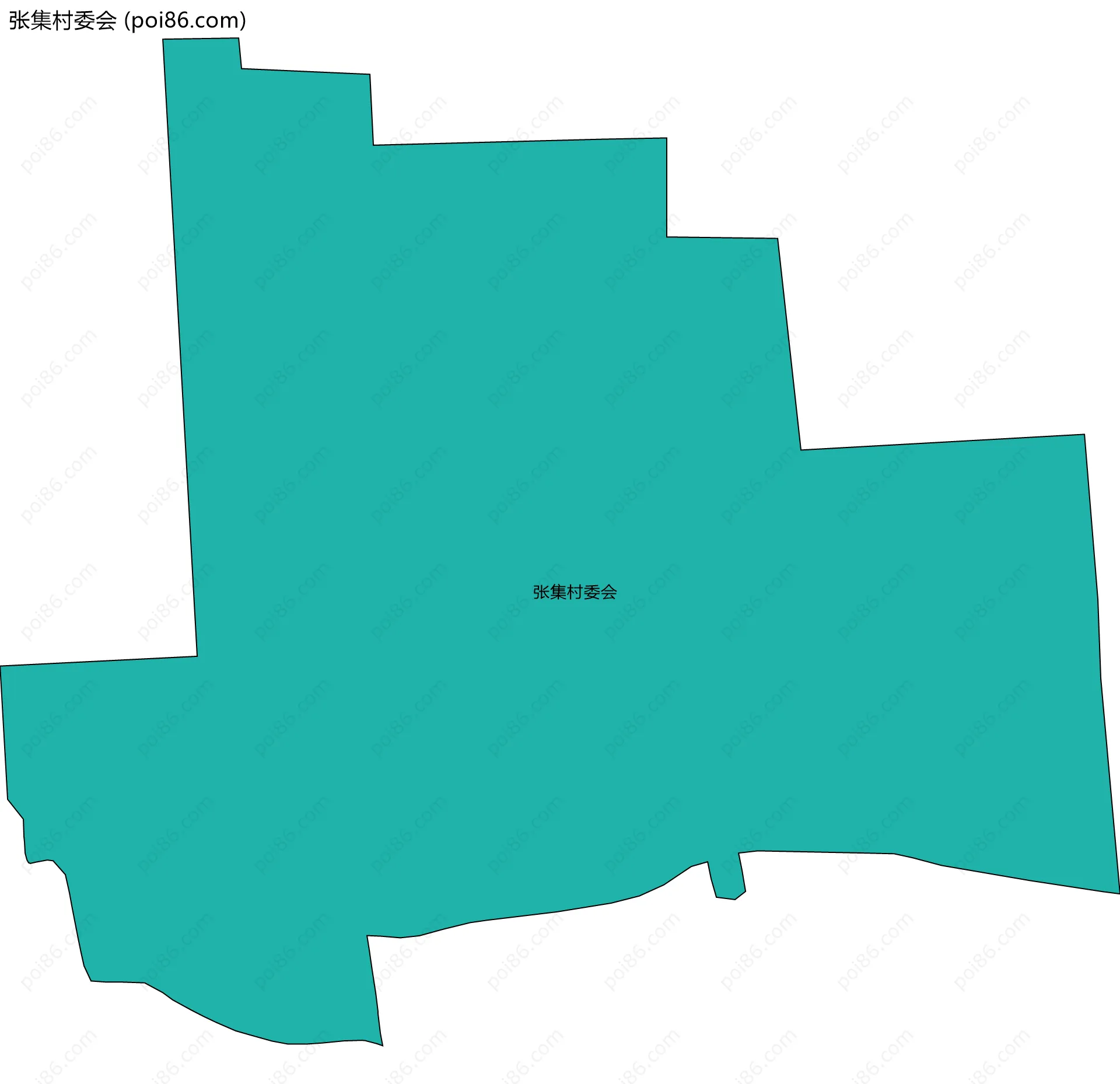 张集村委会边界地图