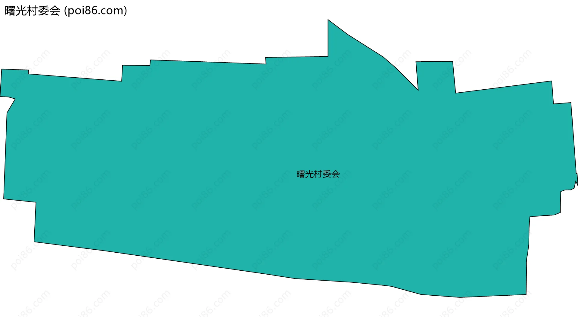 曙光村委会边界地图