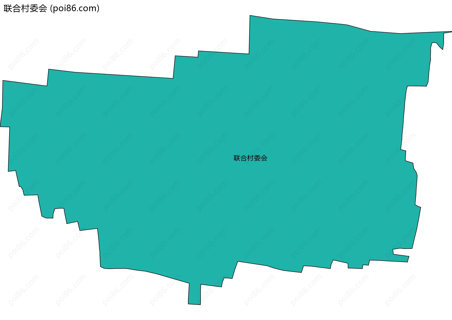 联合村委会边界地图