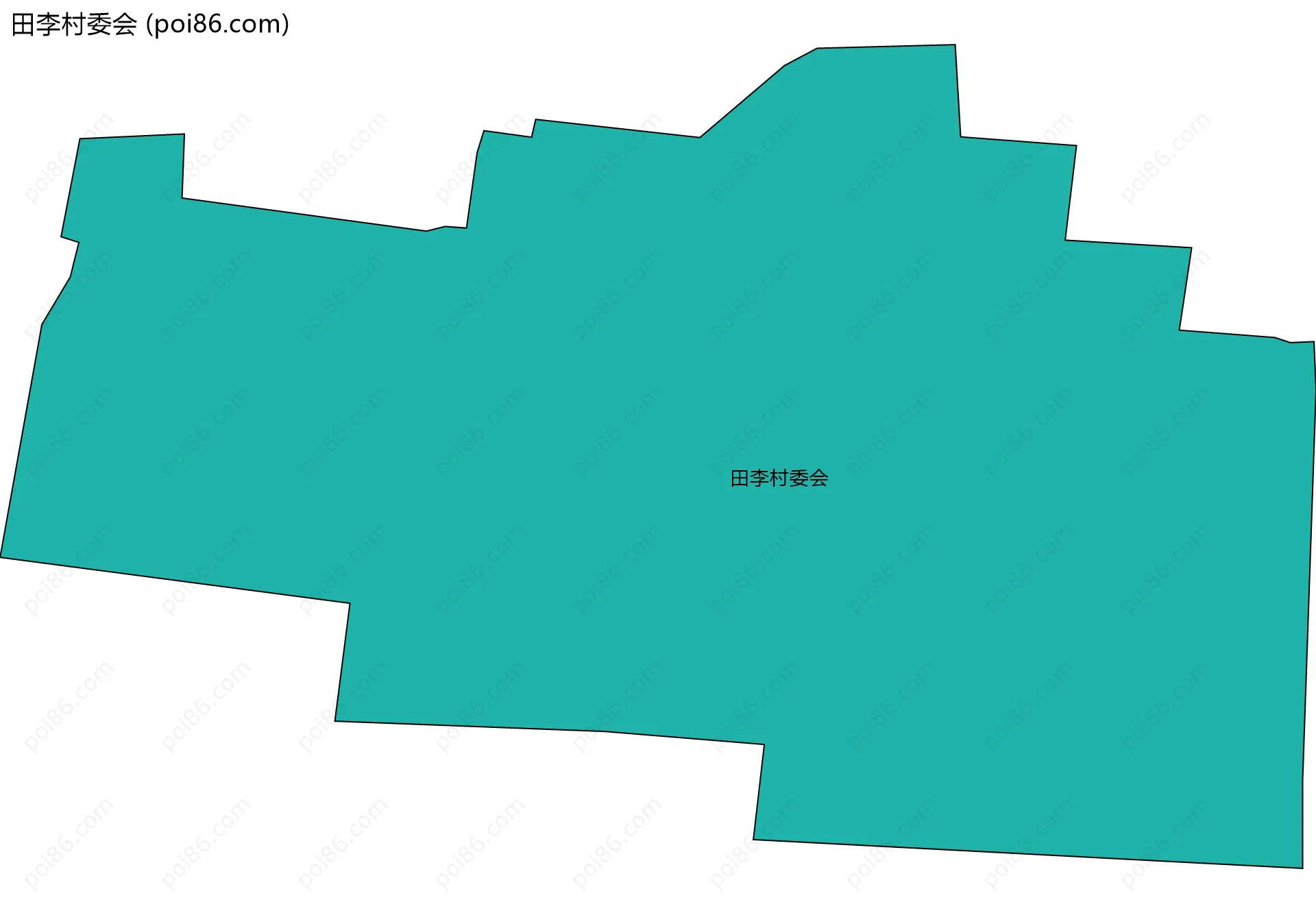 田李村委会边界地图