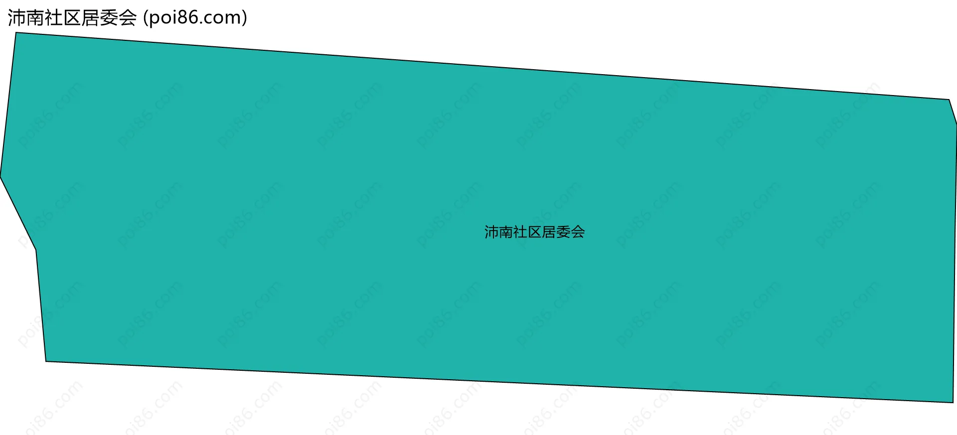 沛南社区居委会边界地图