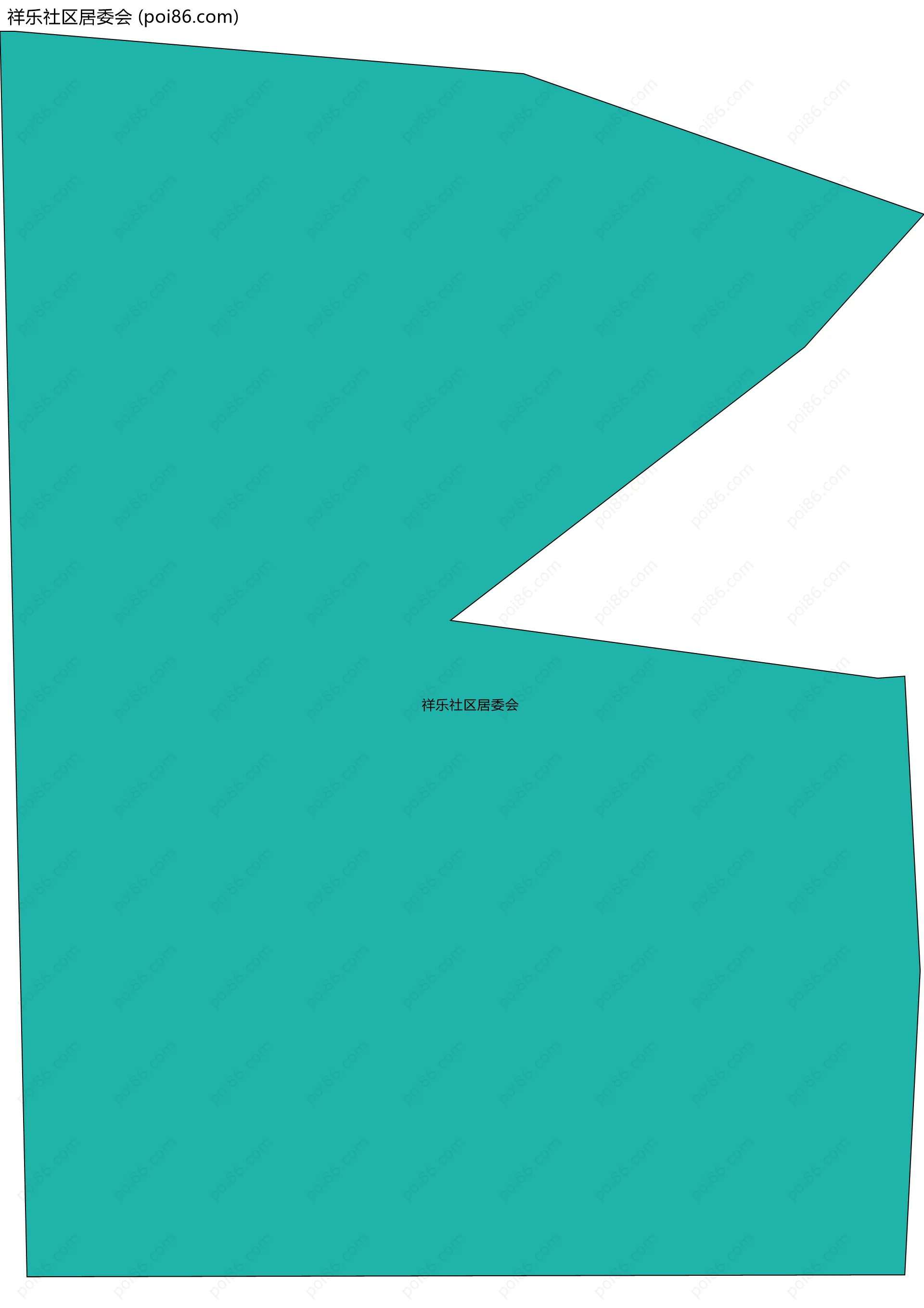 祥乐社区居委会边界地图