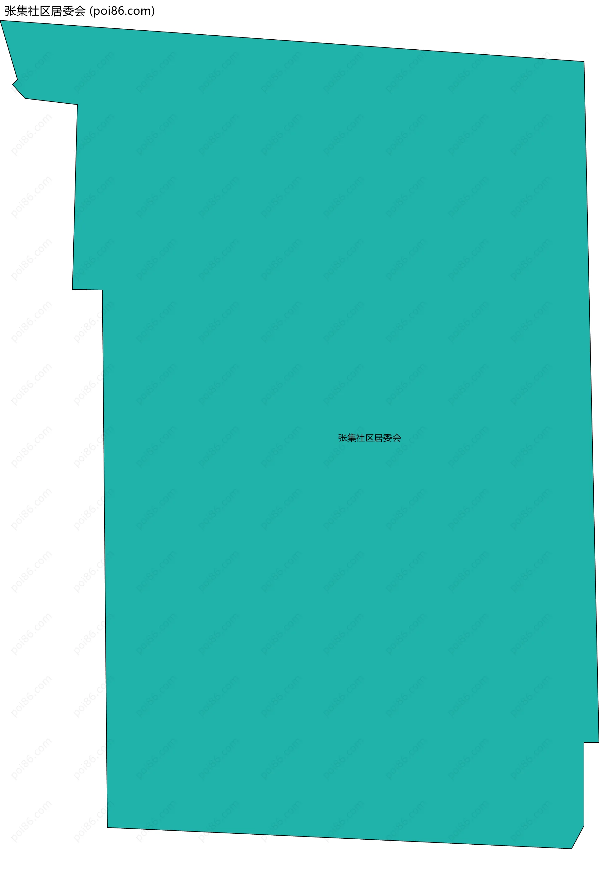 张集社区居委会边界地图