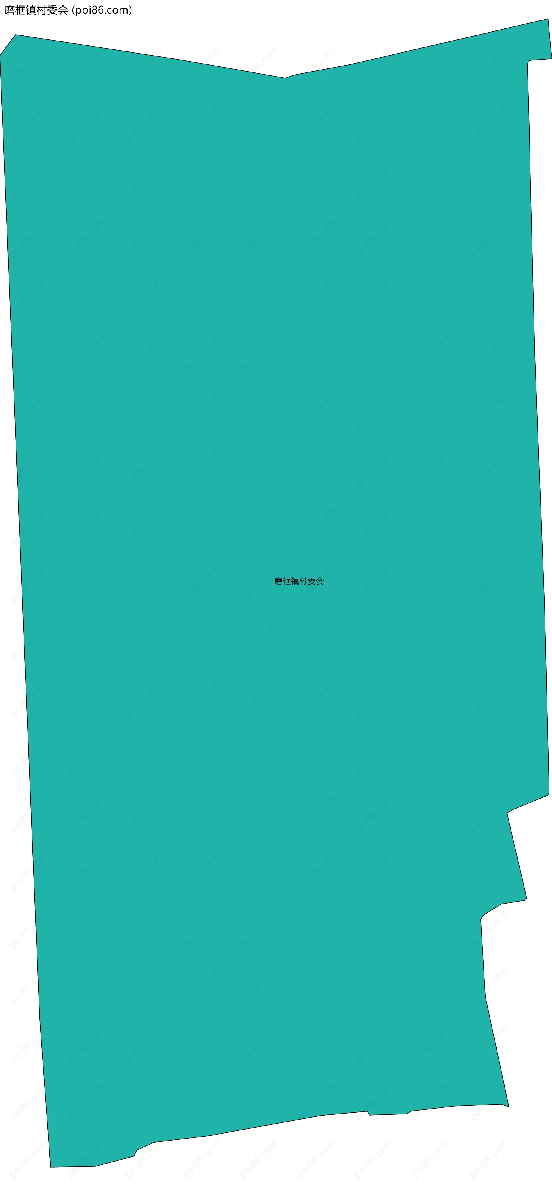 磨框镇村委会边界地图