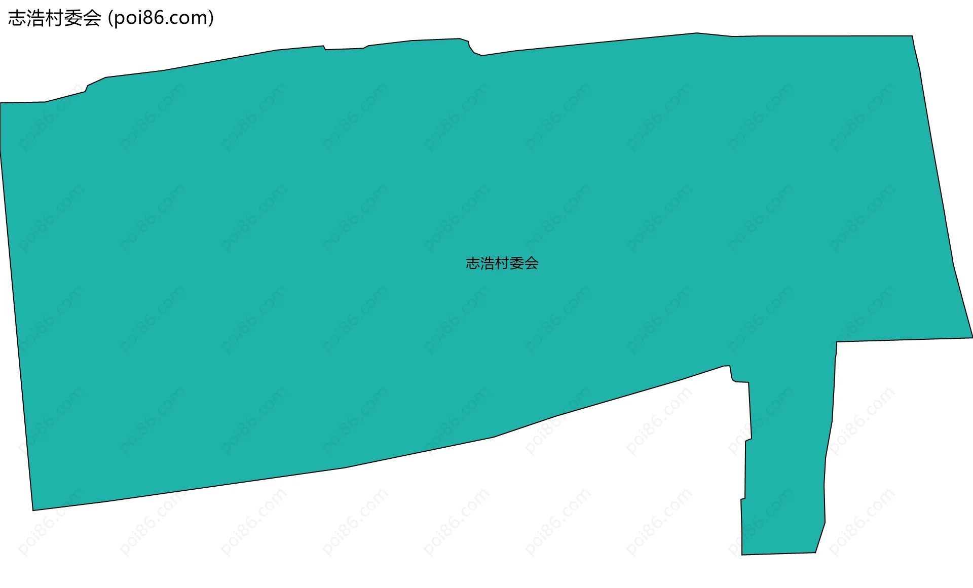 志浩村委会边界地图