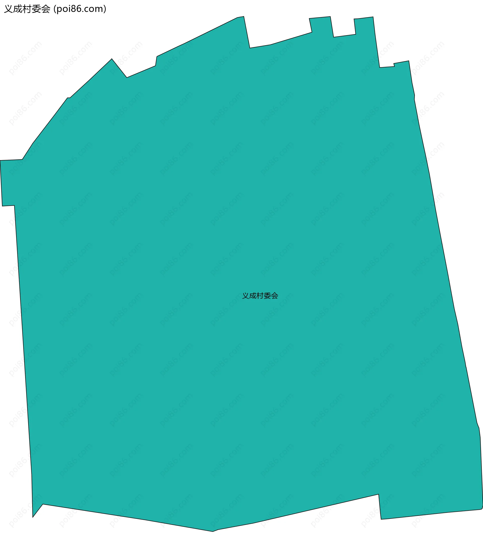 义成村委会边界地图