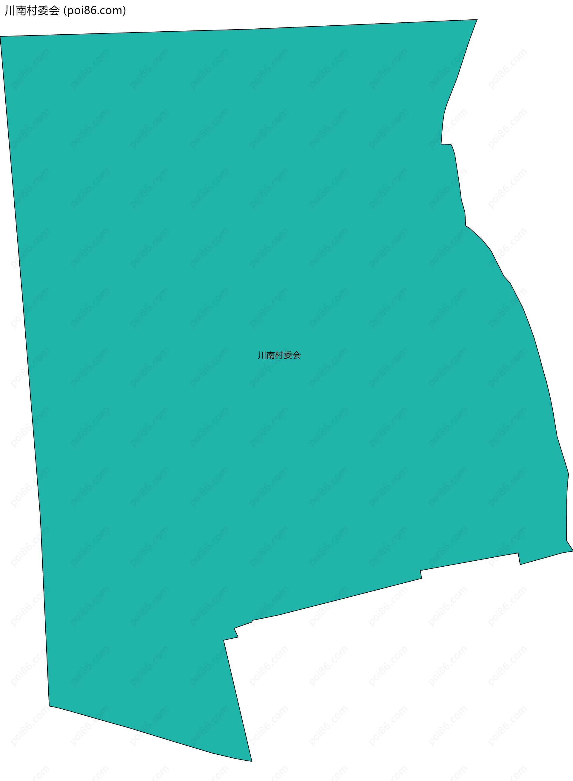 川南村委会边界地图