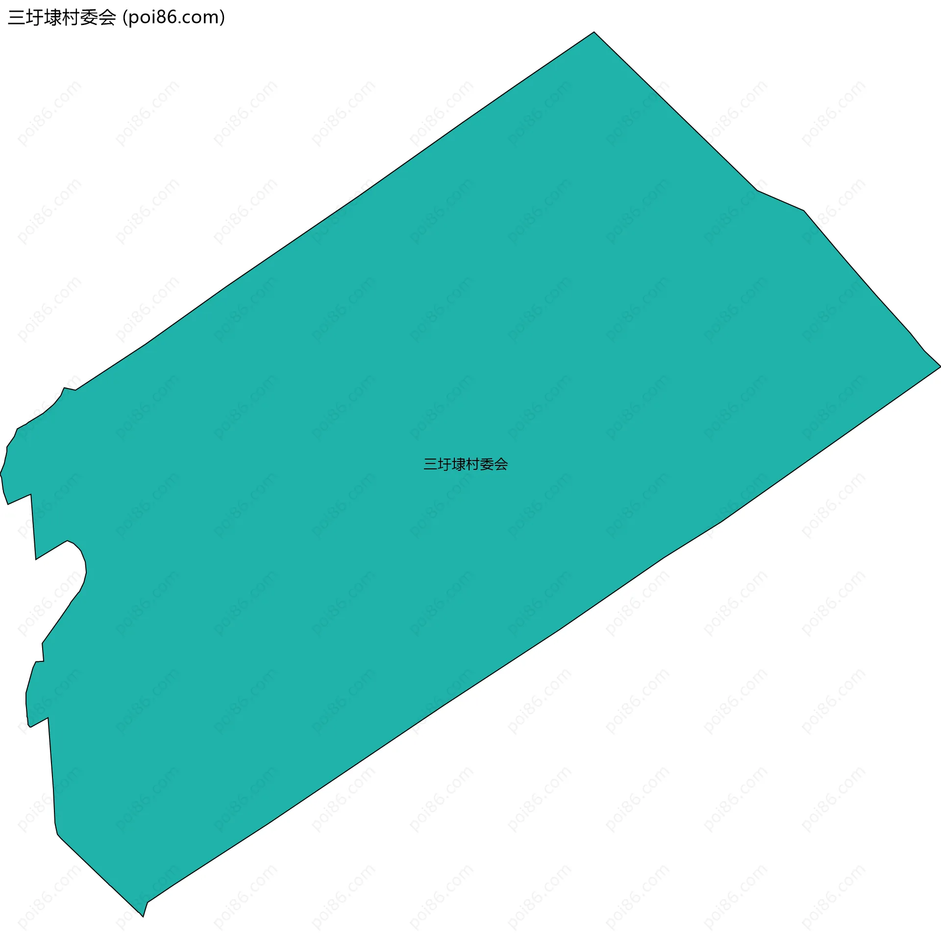 三圩埭村委会边界地图