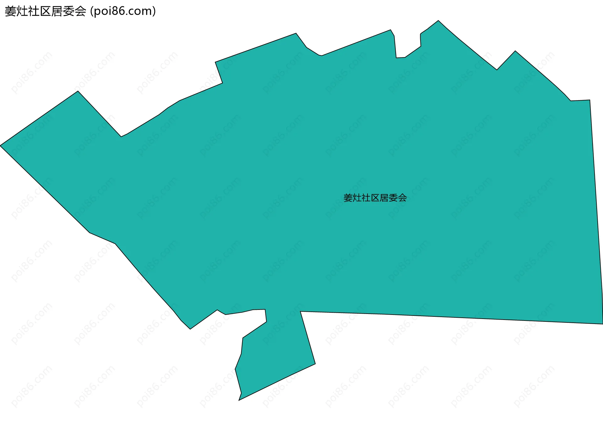 姜灶社区居委会边界地图