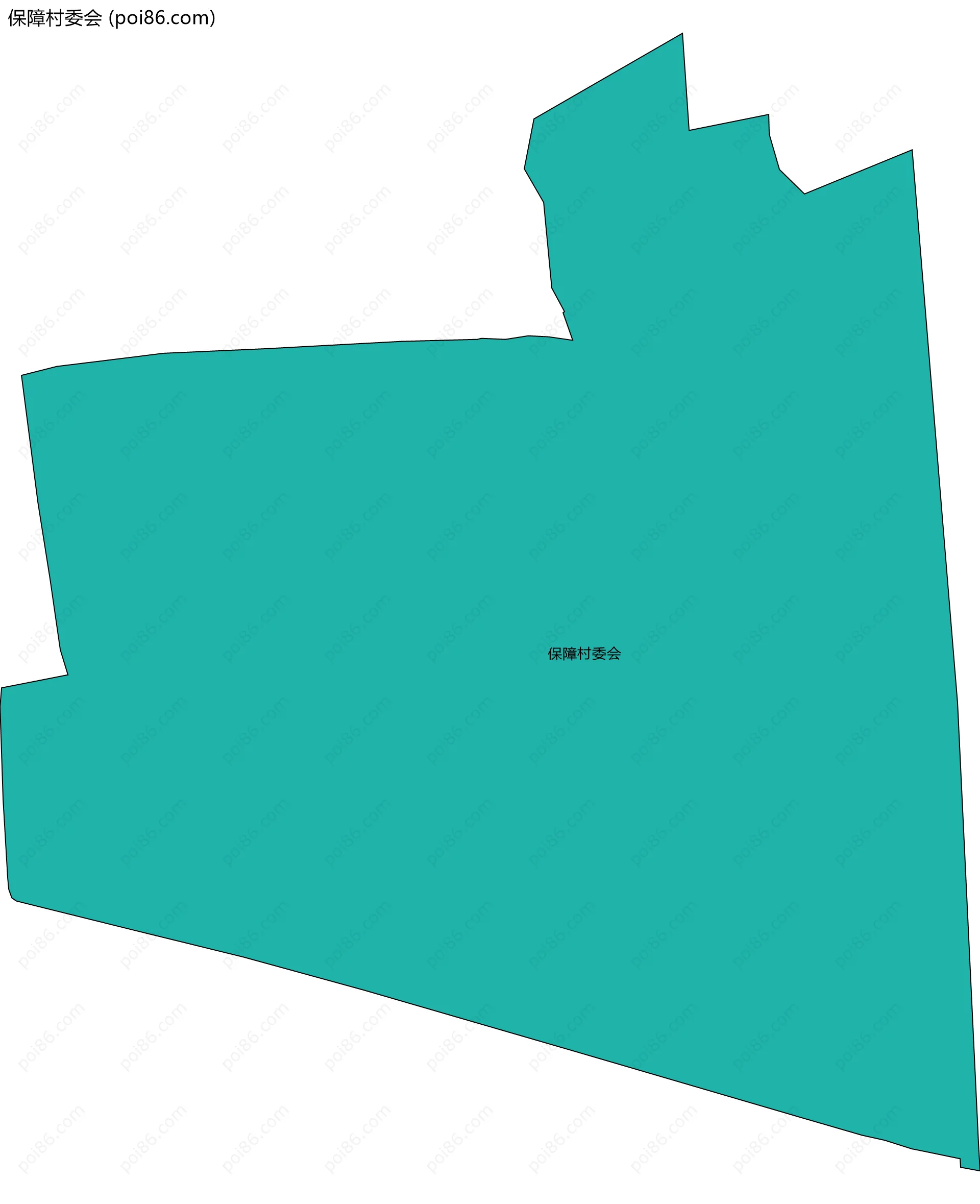 保障村委会边界地图