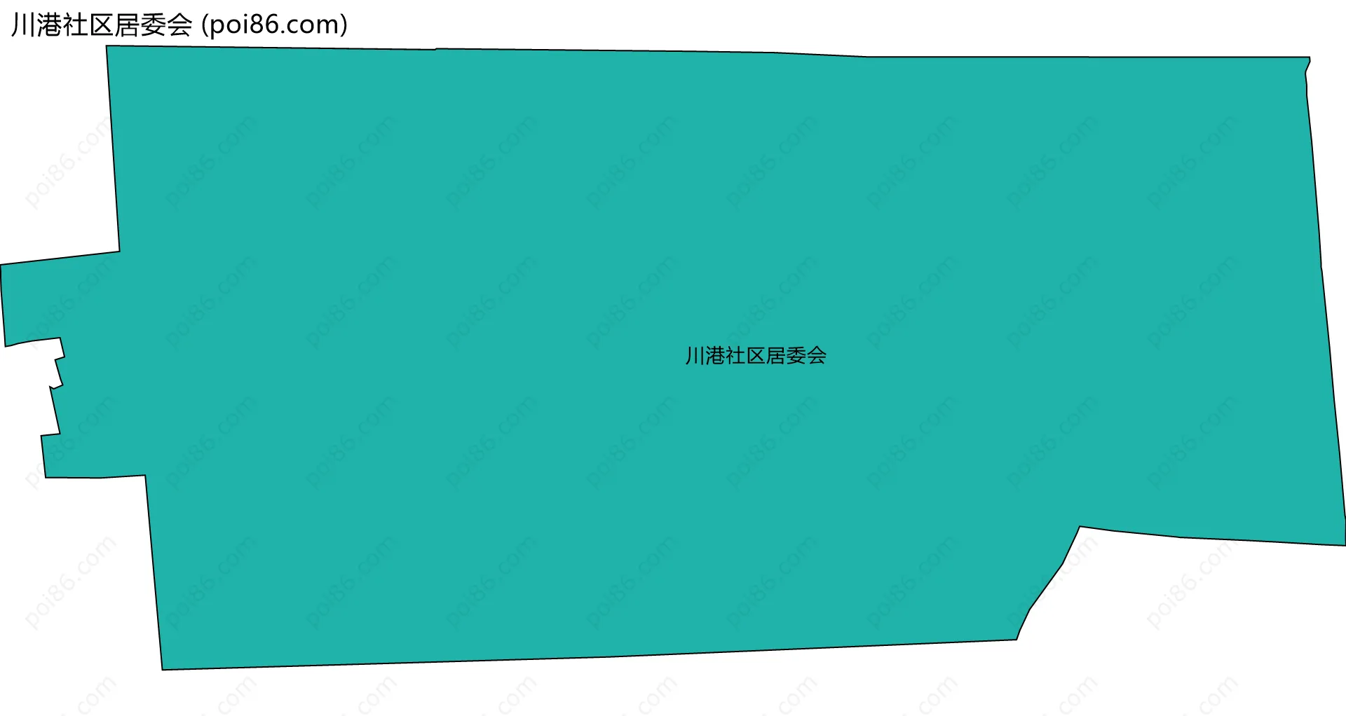 川港社区居委会边界地图
