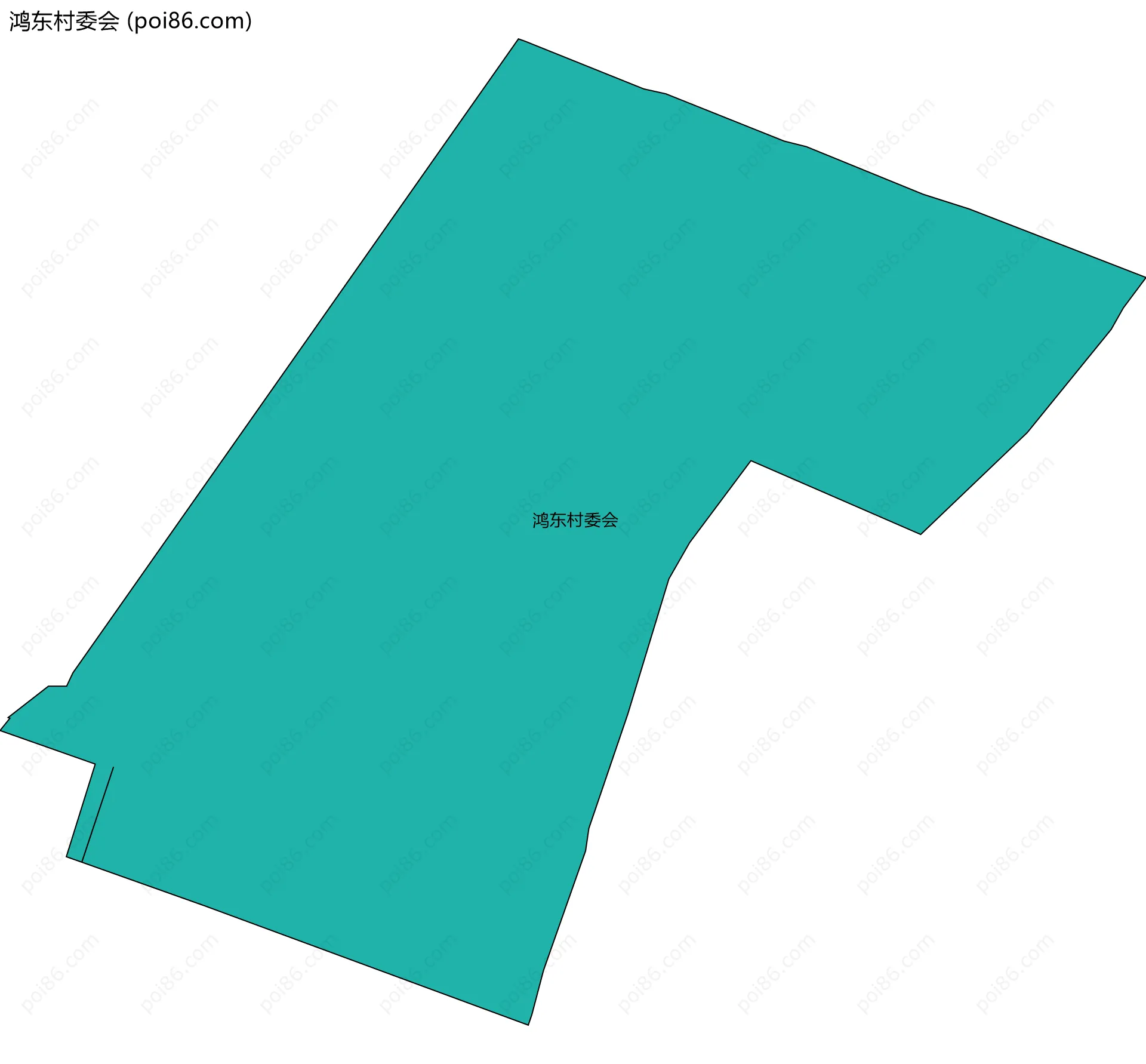 鸿东村委会边界地图