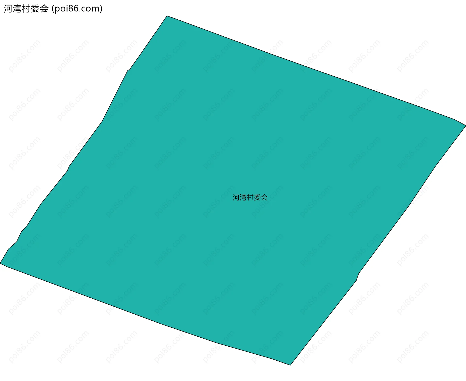 河湾村委会边界地图