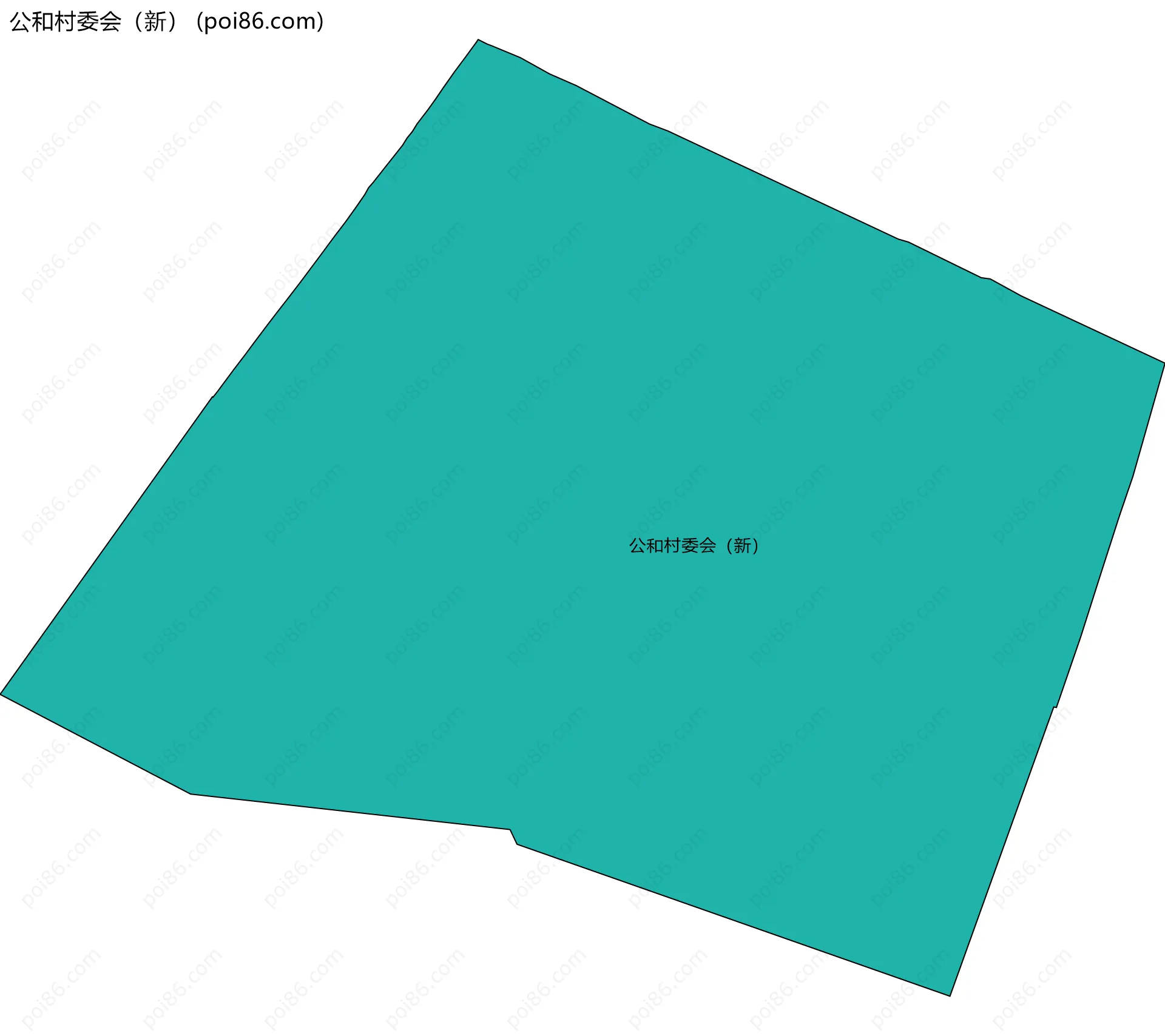 公和村委会（新）边界地图