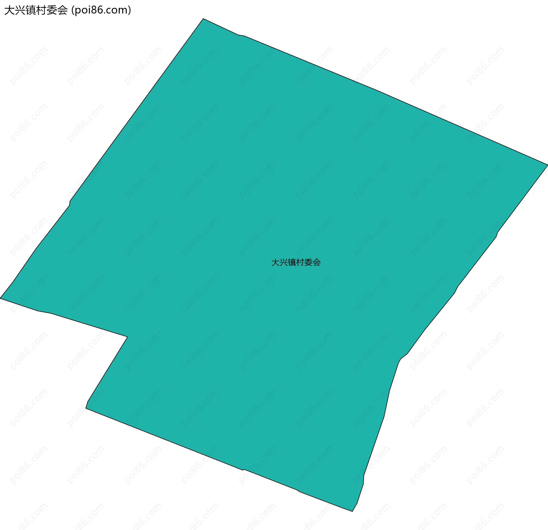 大兴镇村委会边界地图