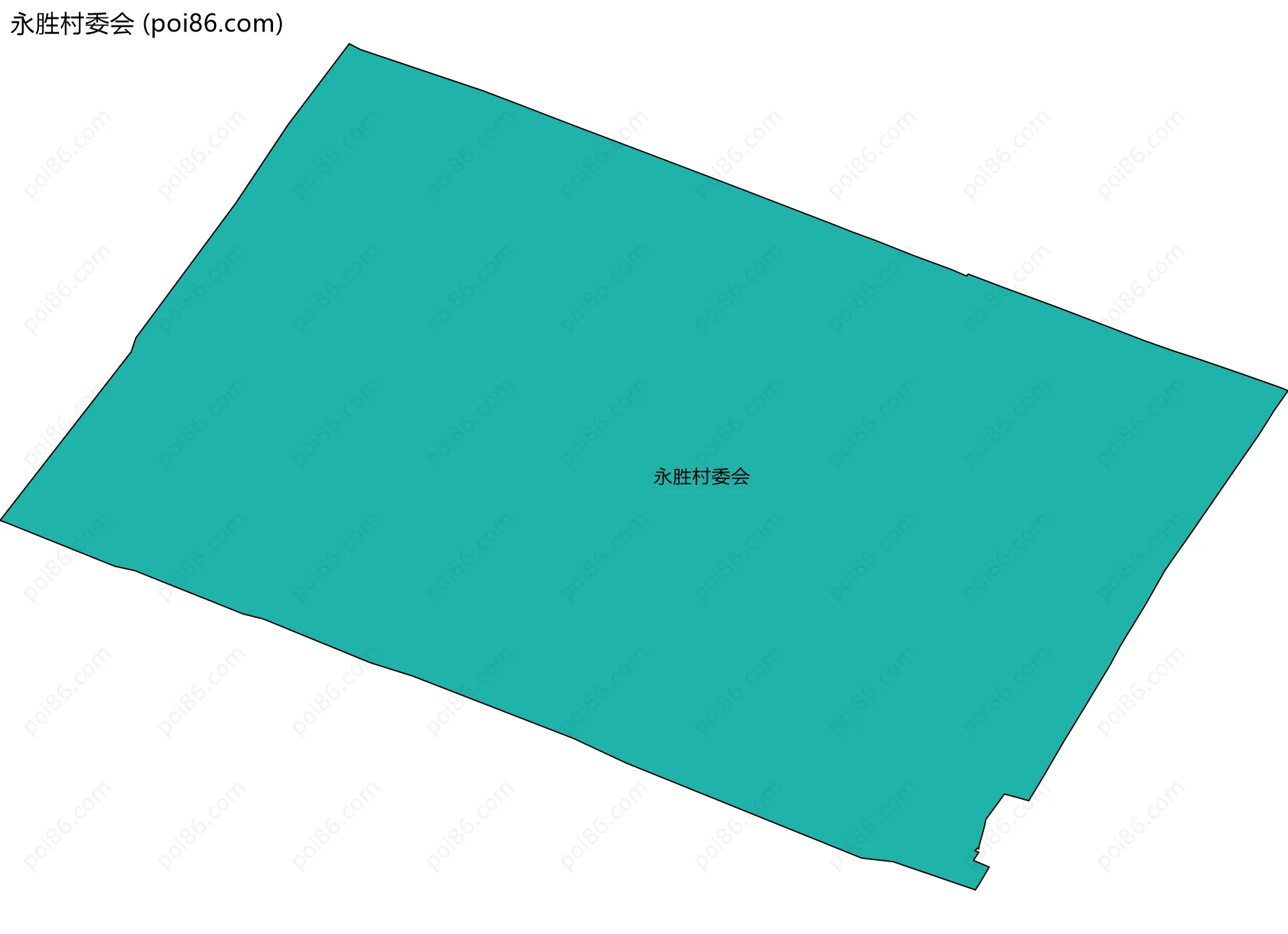 永胜村委会边界地图