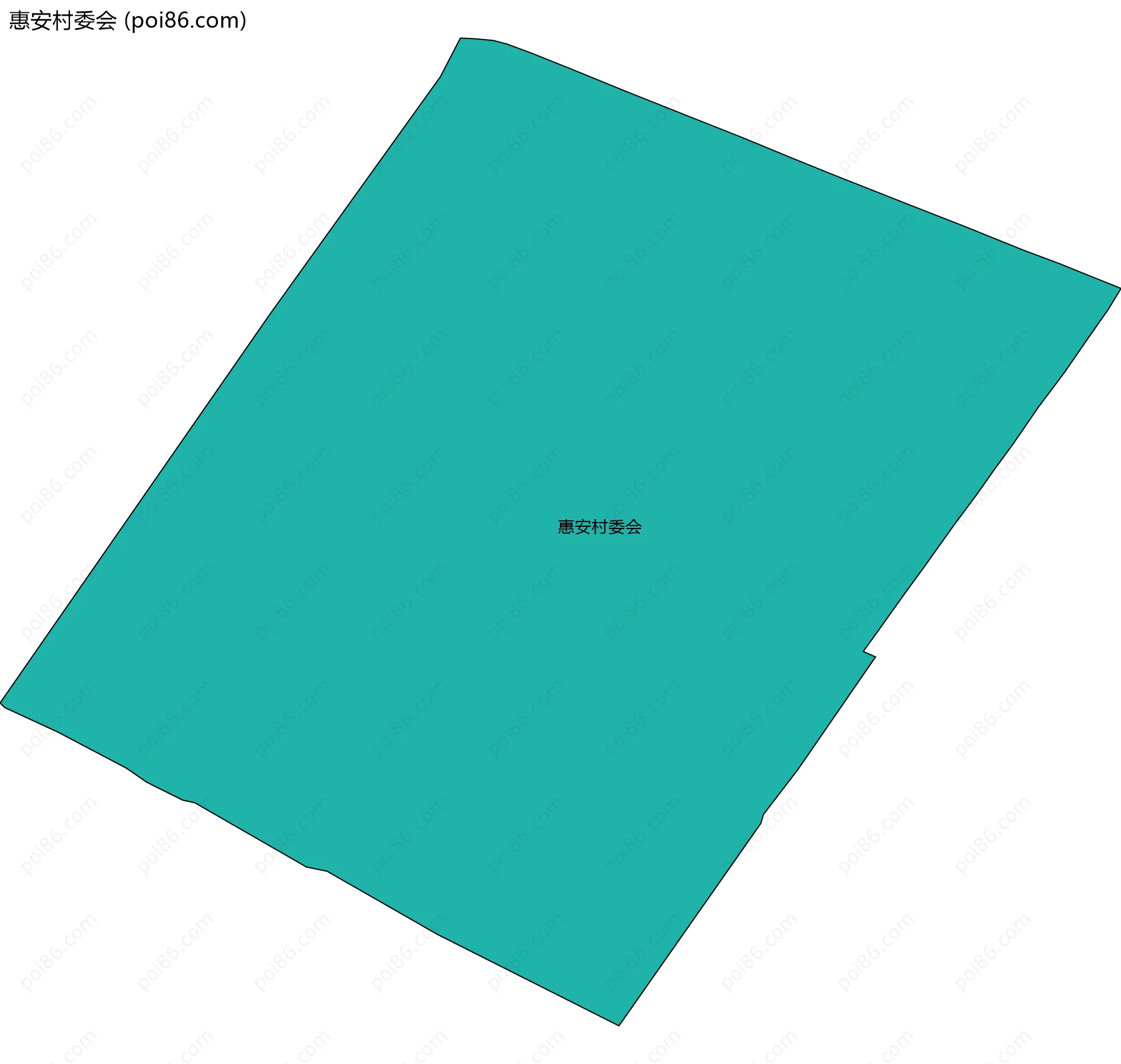 惠安村委会边界地图