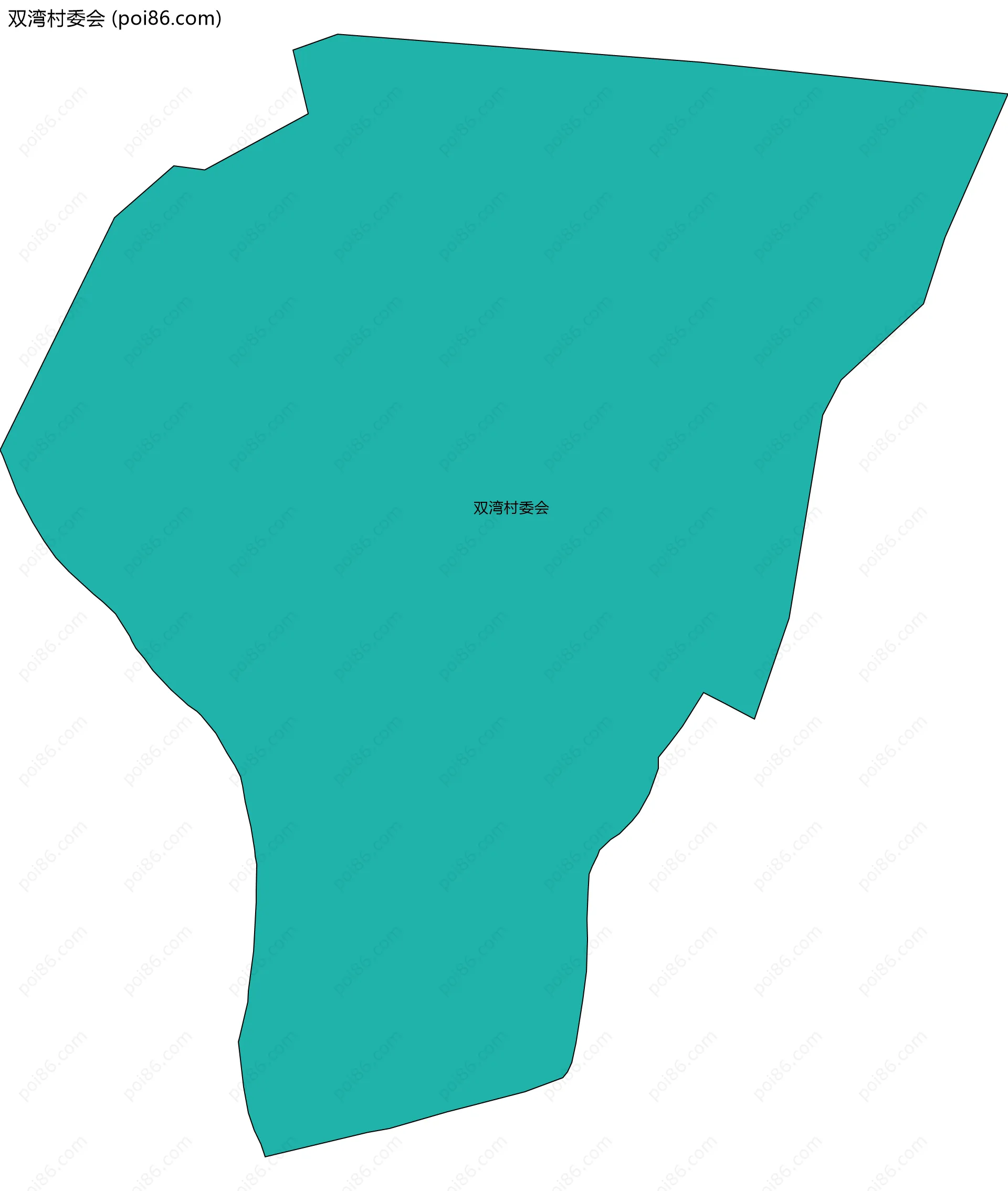 双湾村委会边界地图