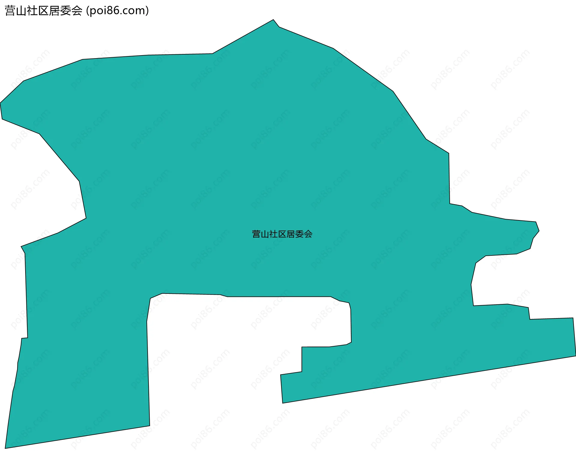 营山社区居委会边界地图
