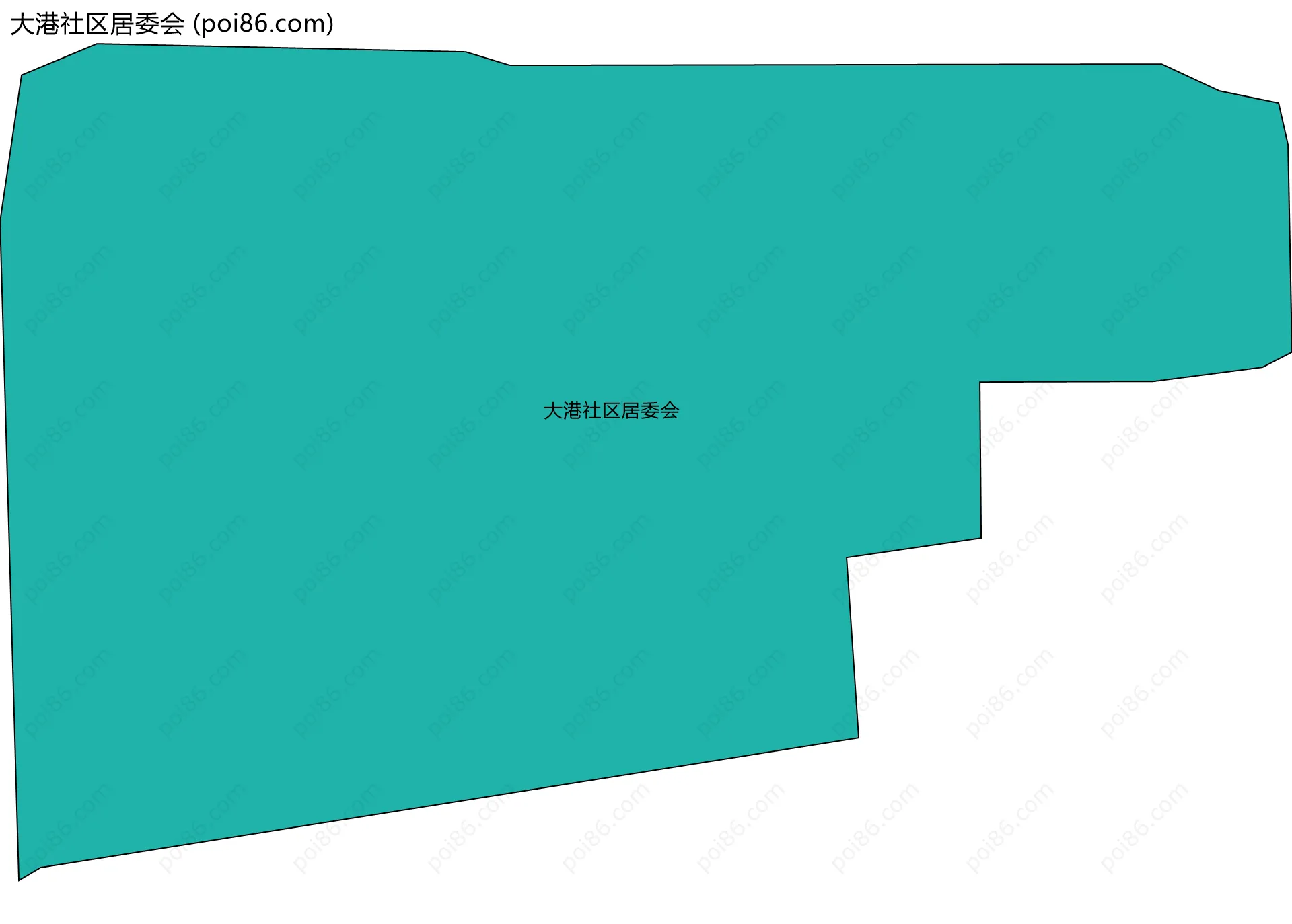 大港社区居委会边界地图