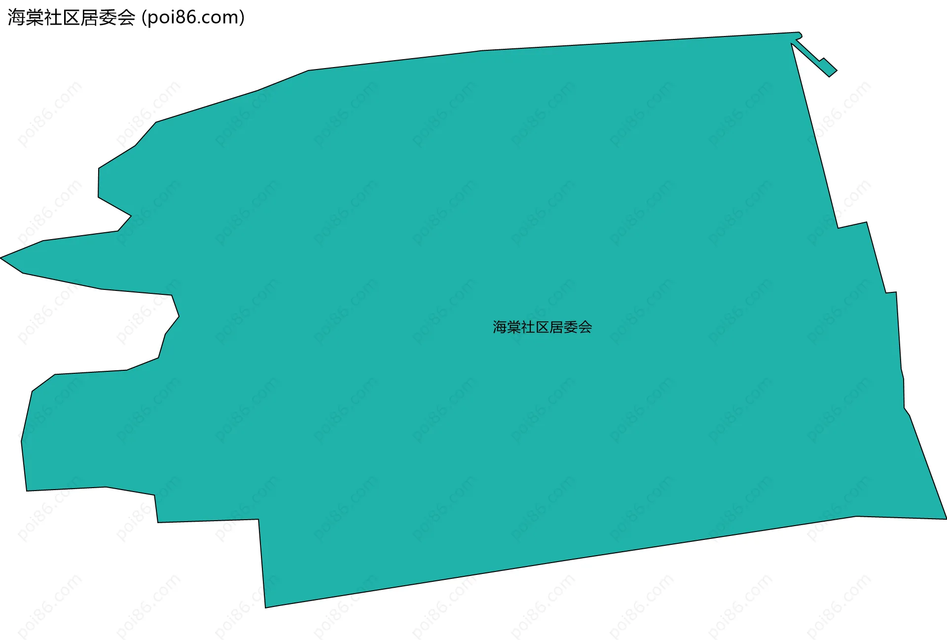 海棠社区居委会边界地图