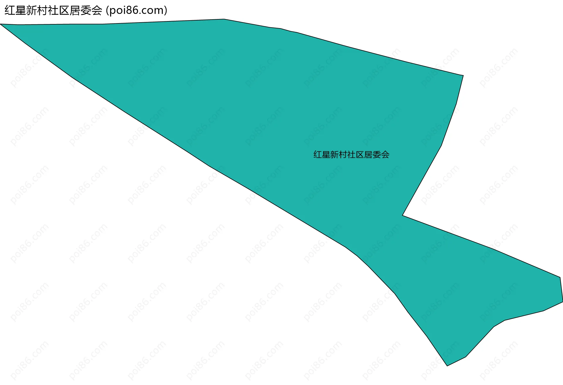 红星新村社区居委会边界地图