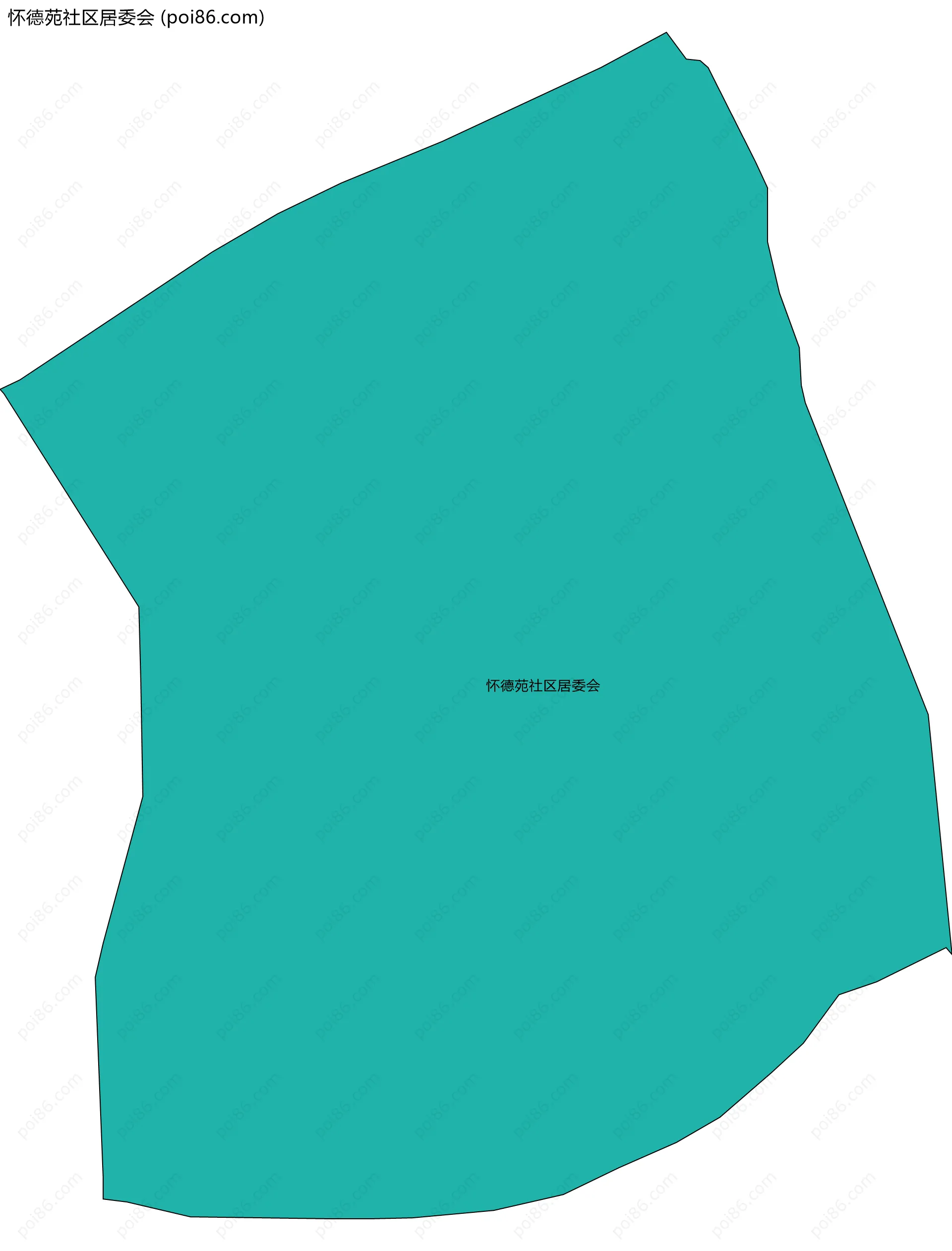 怀德苑社区居委会边界地图