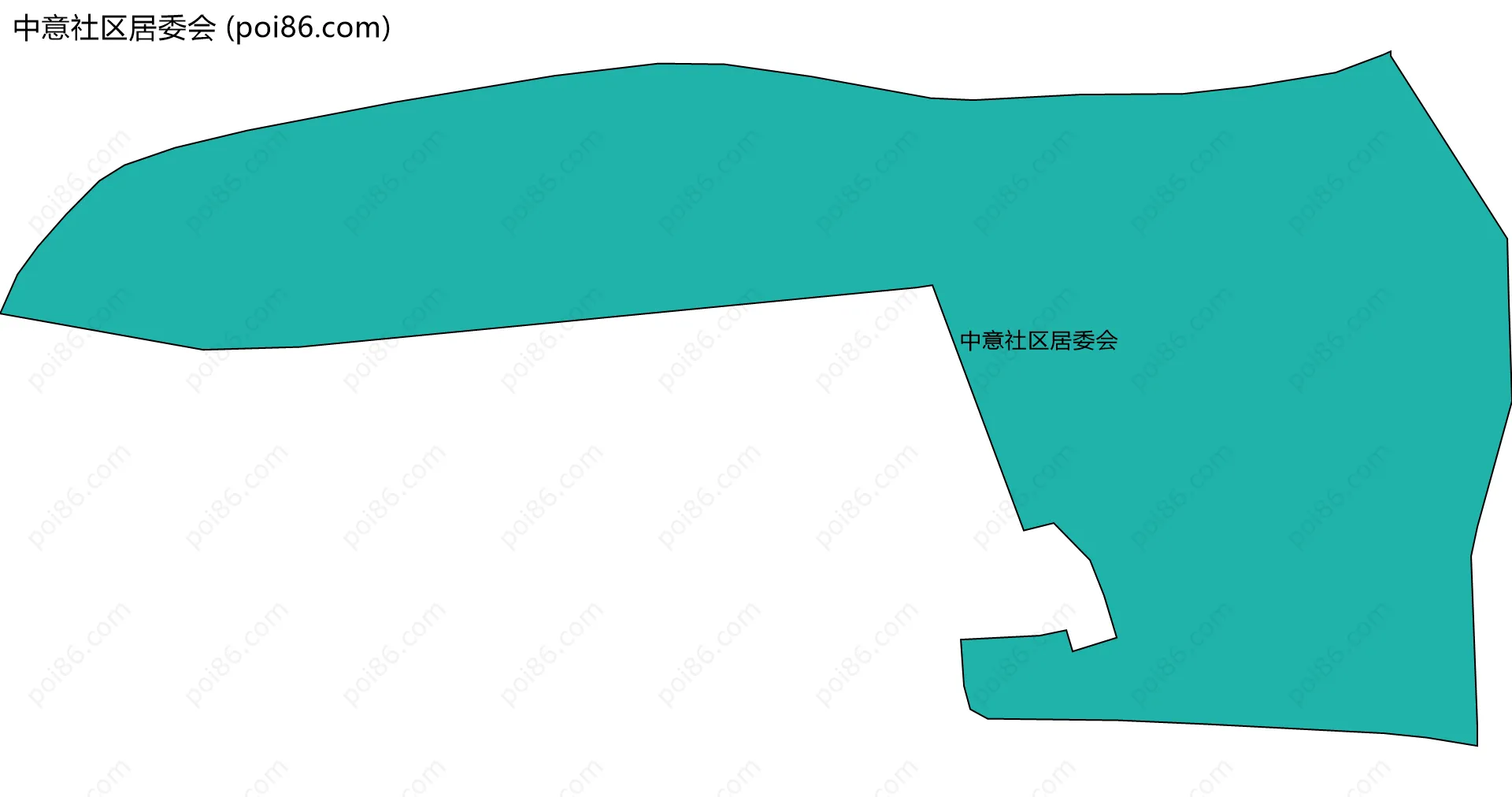 中意社区居委会边界地图