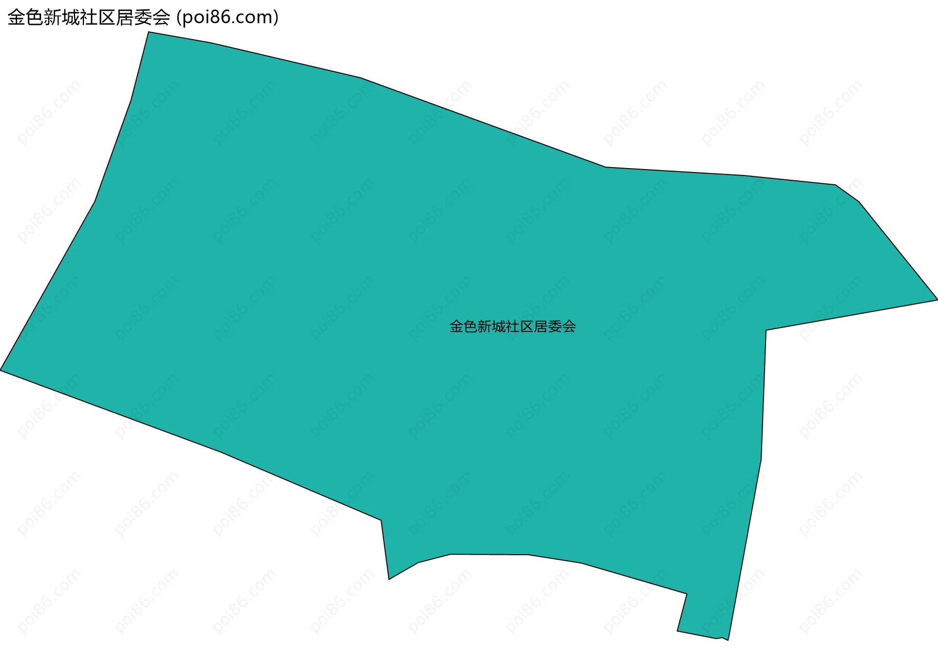 金色新城社区居委会边界地图