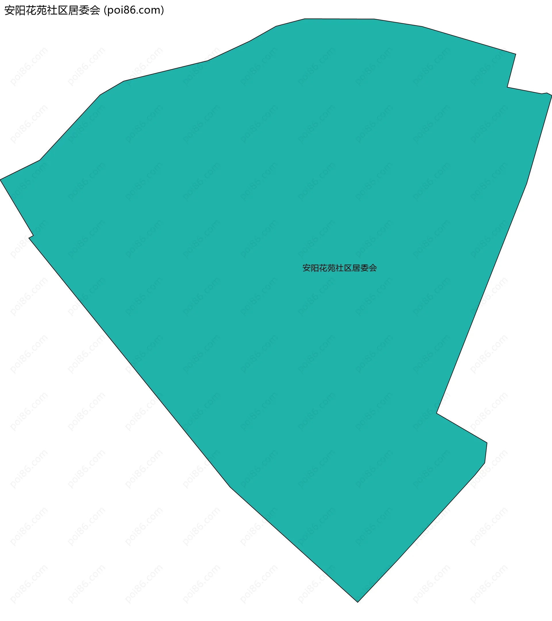 安阳花苑社区居委会边界地图