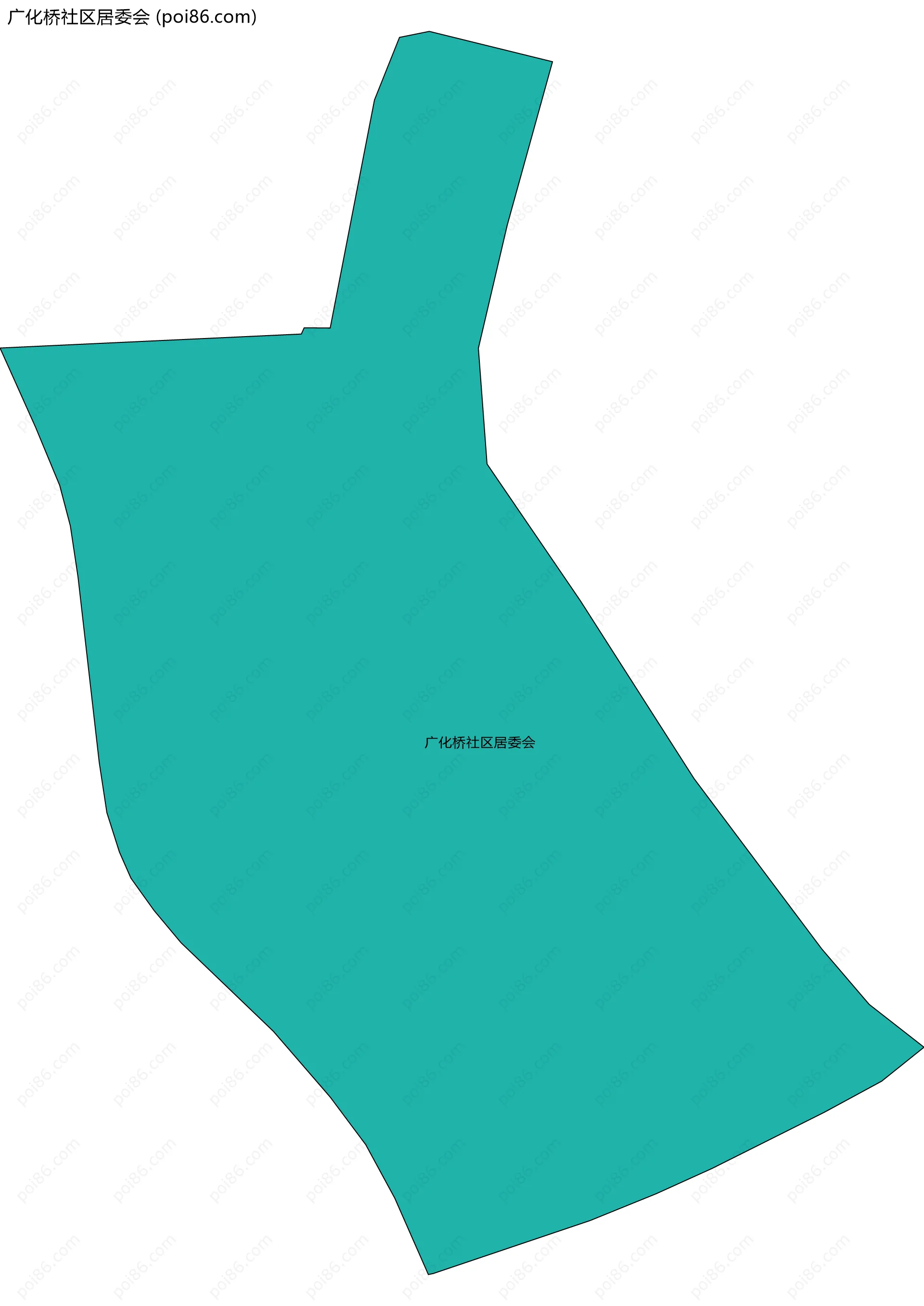 广化桥社区居委会边界地图