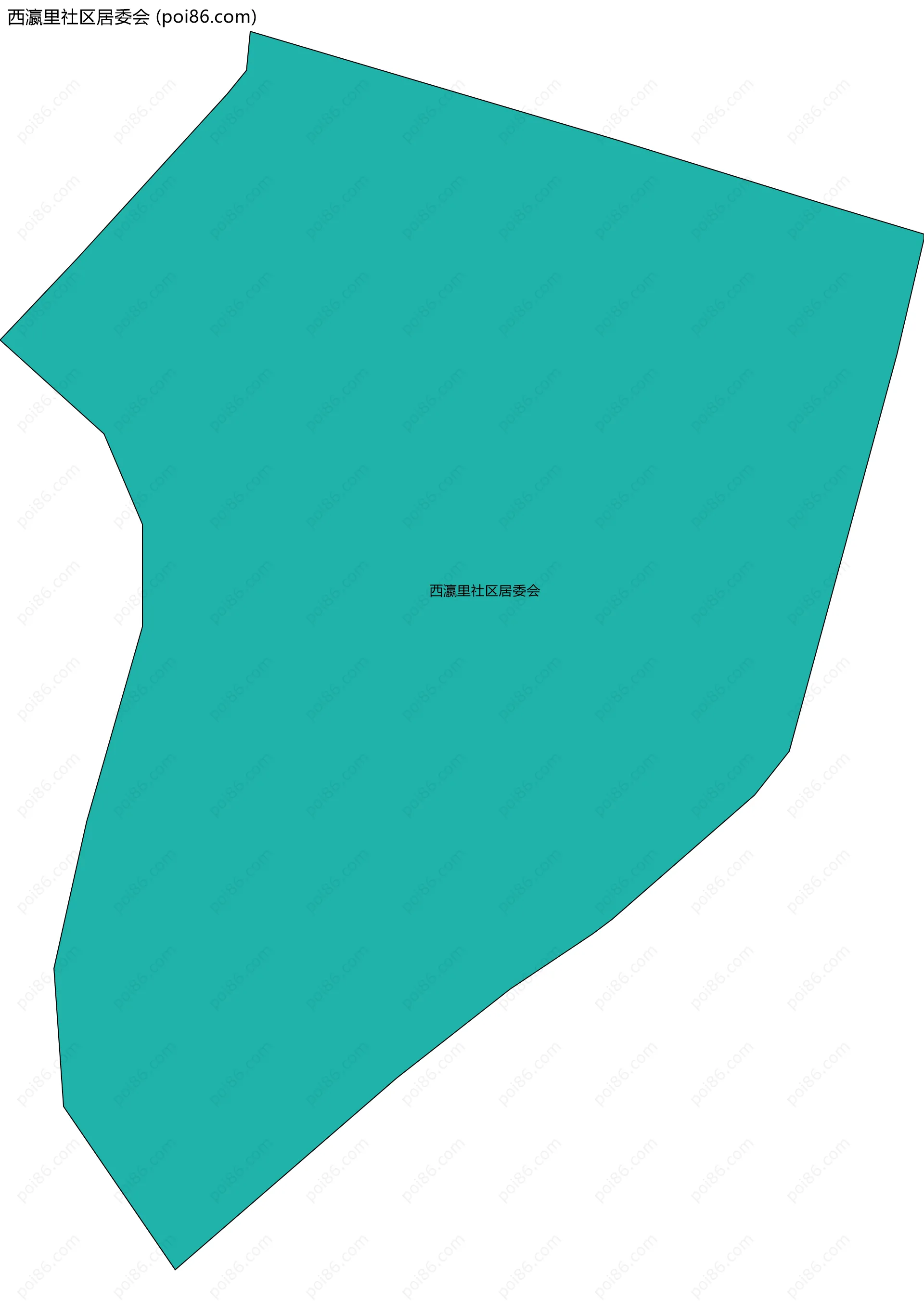 西瀛里社区居委会边界地图