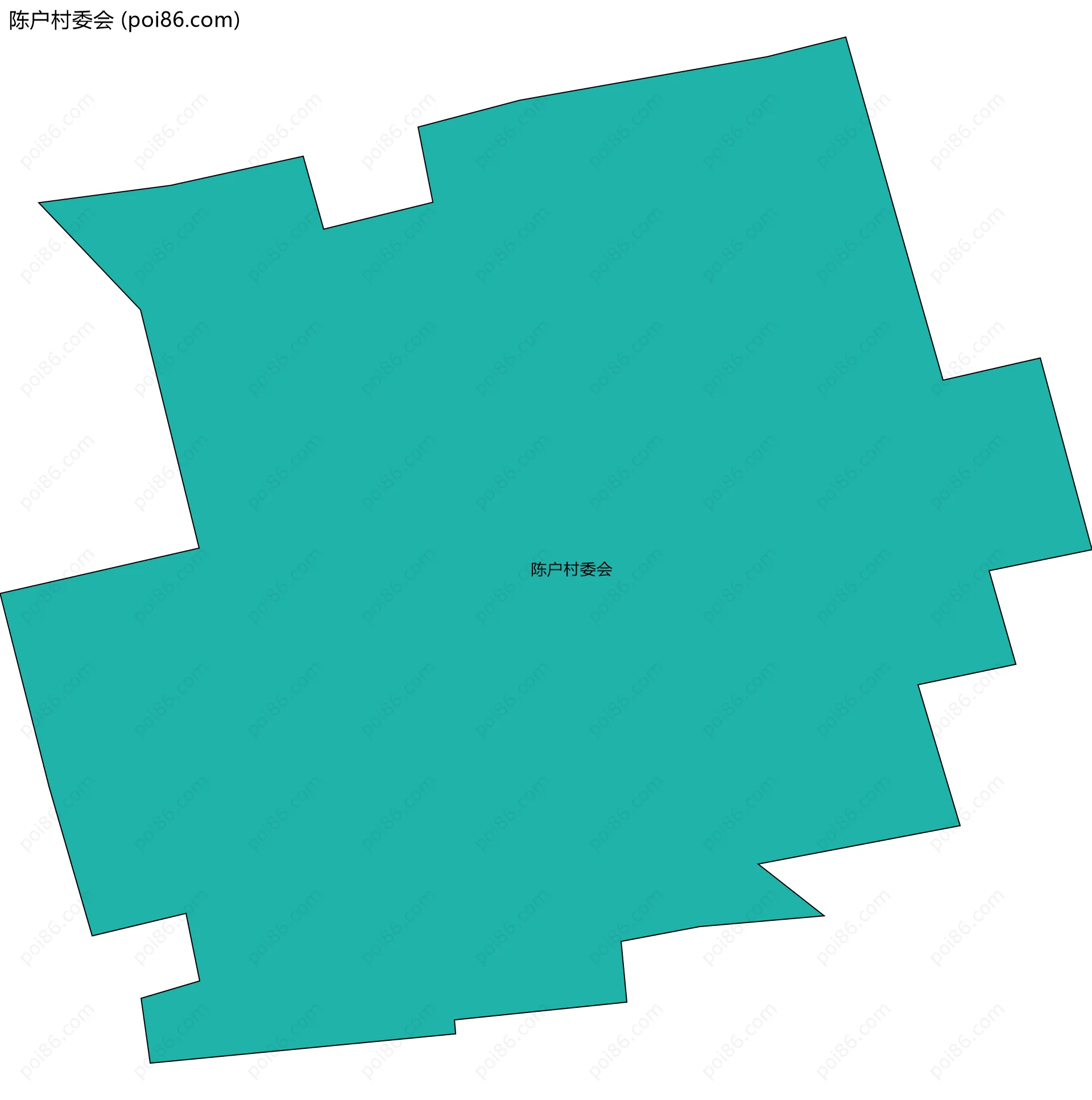 陈户村委会边界地图