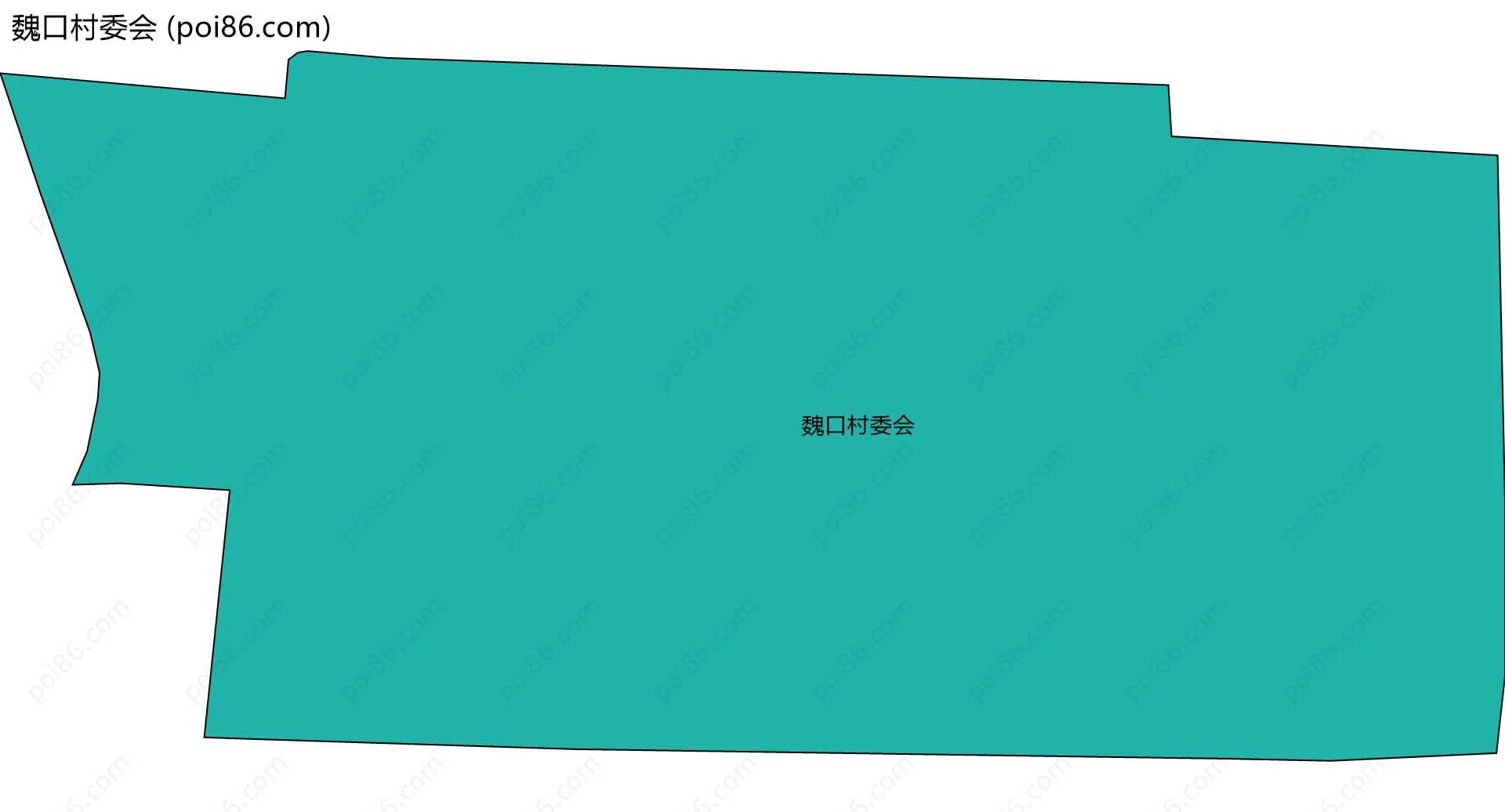 魏口村委会边界地图