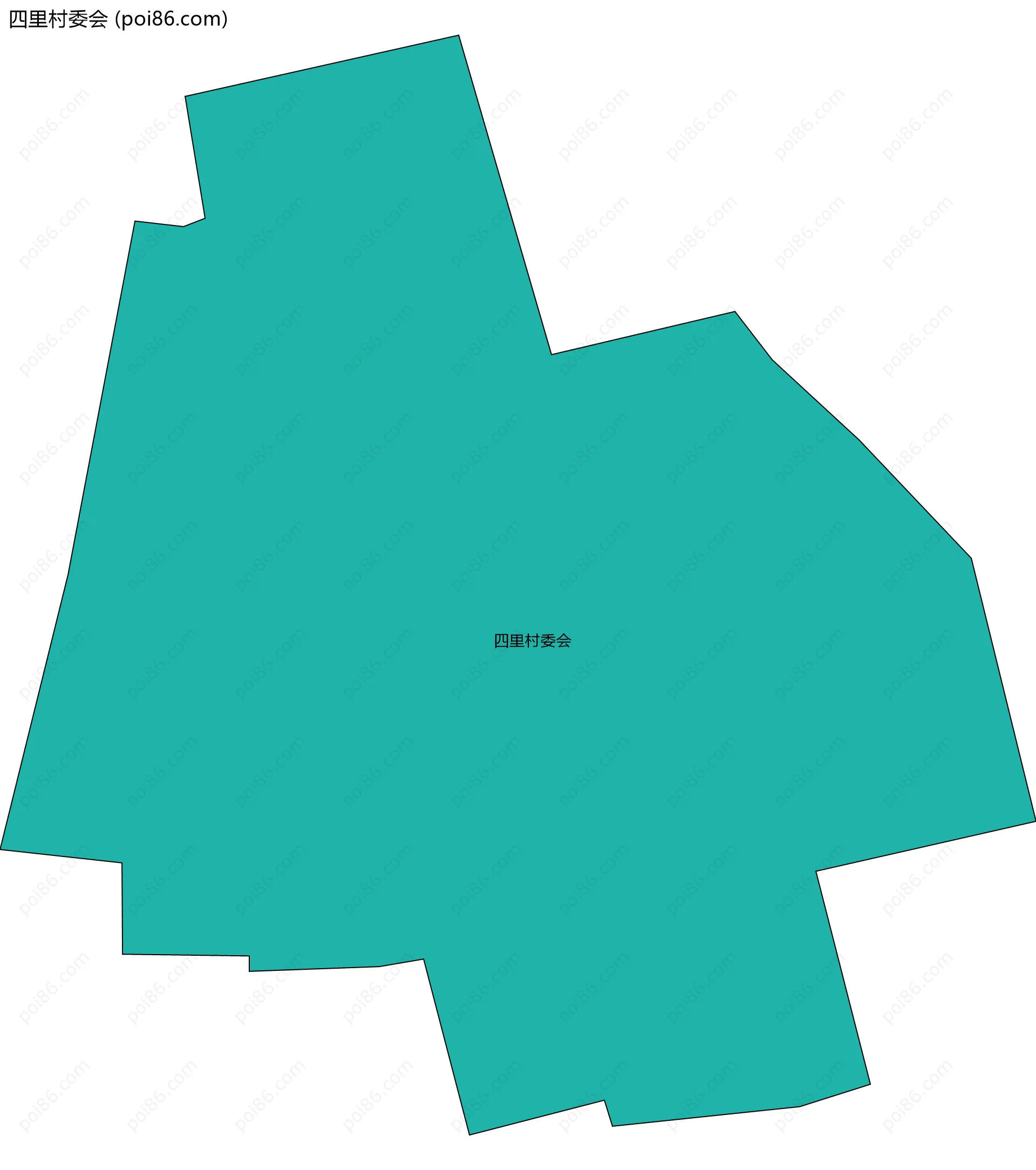 四里村委会边界地图