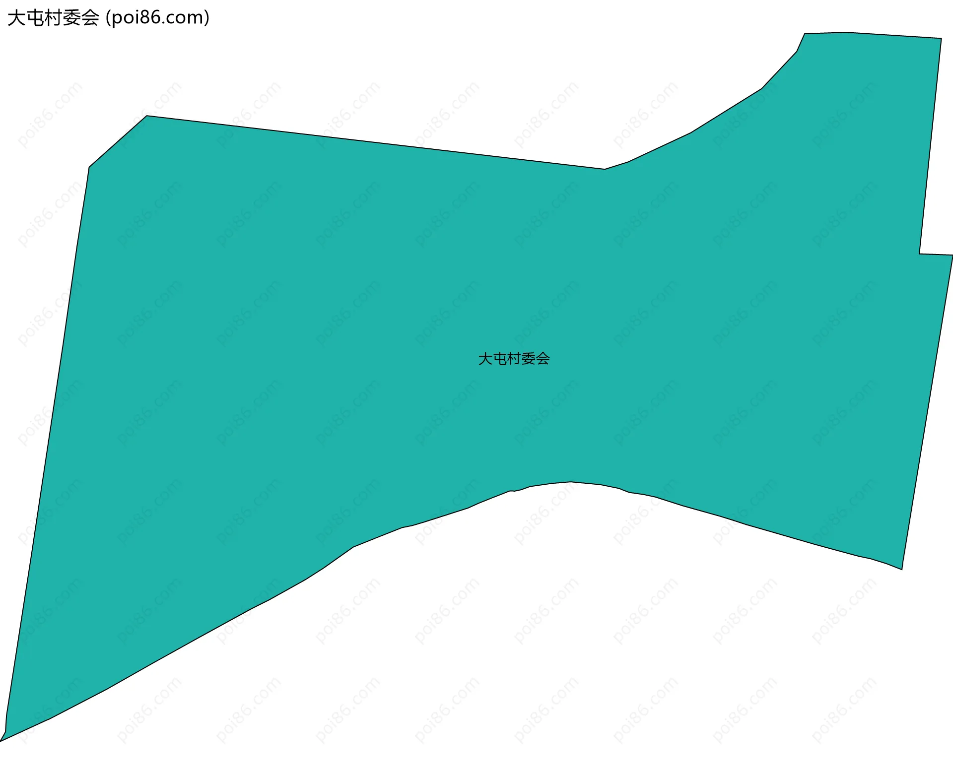 大屯村委会边界地图