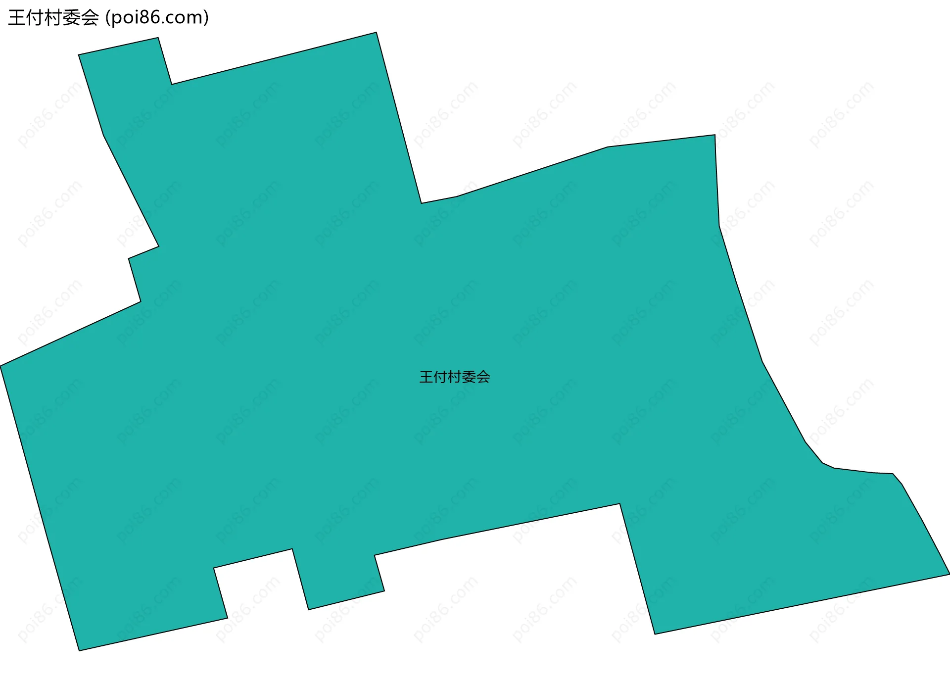 王付村委会边界地图