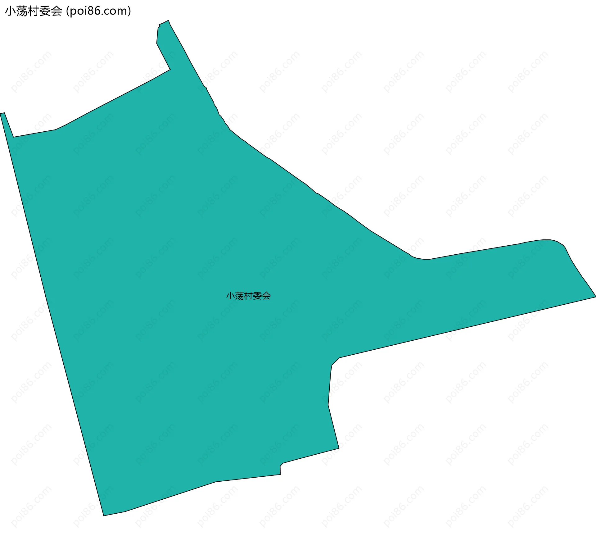 小荡村委会边界地图