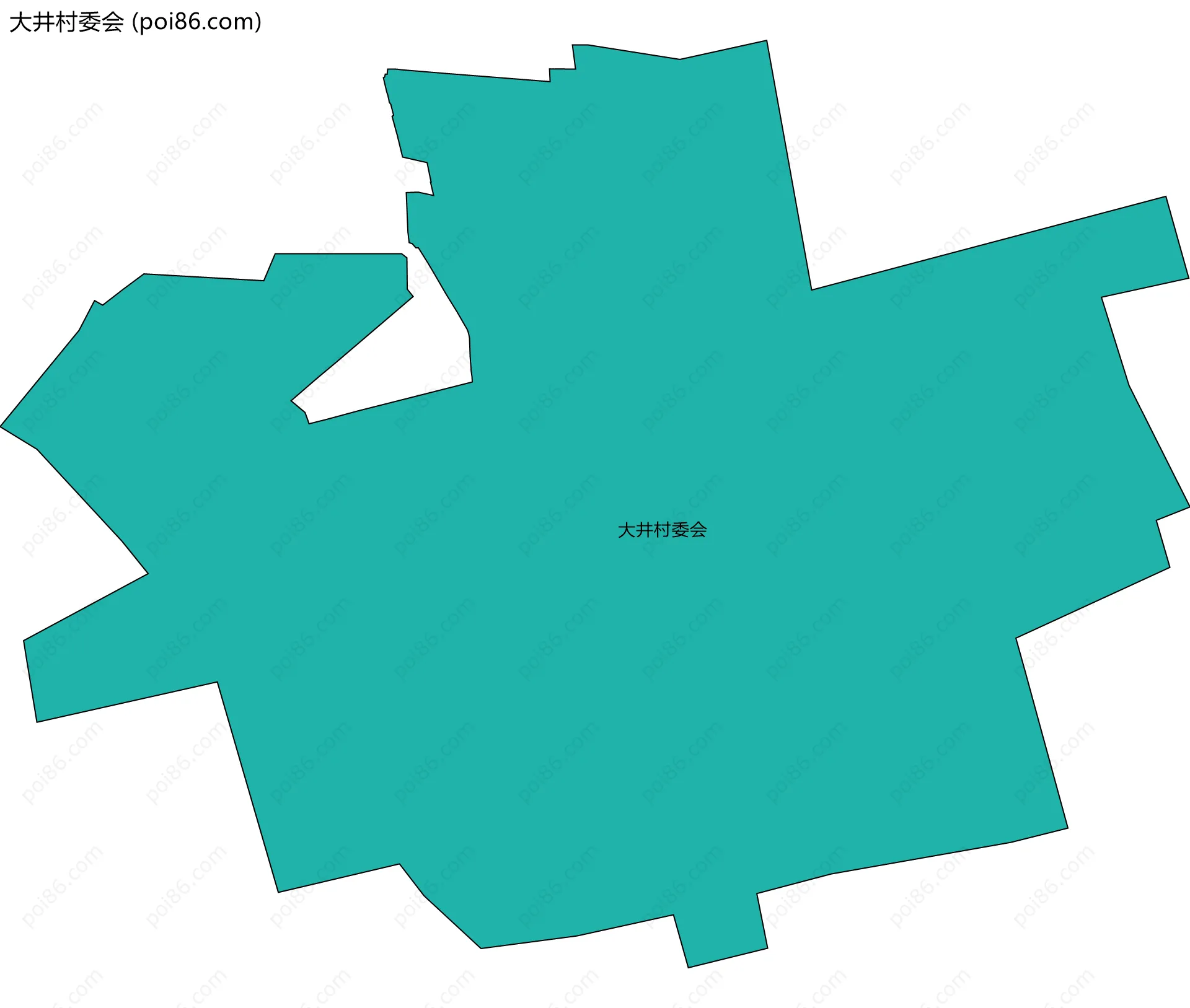 大井村委会边界地图