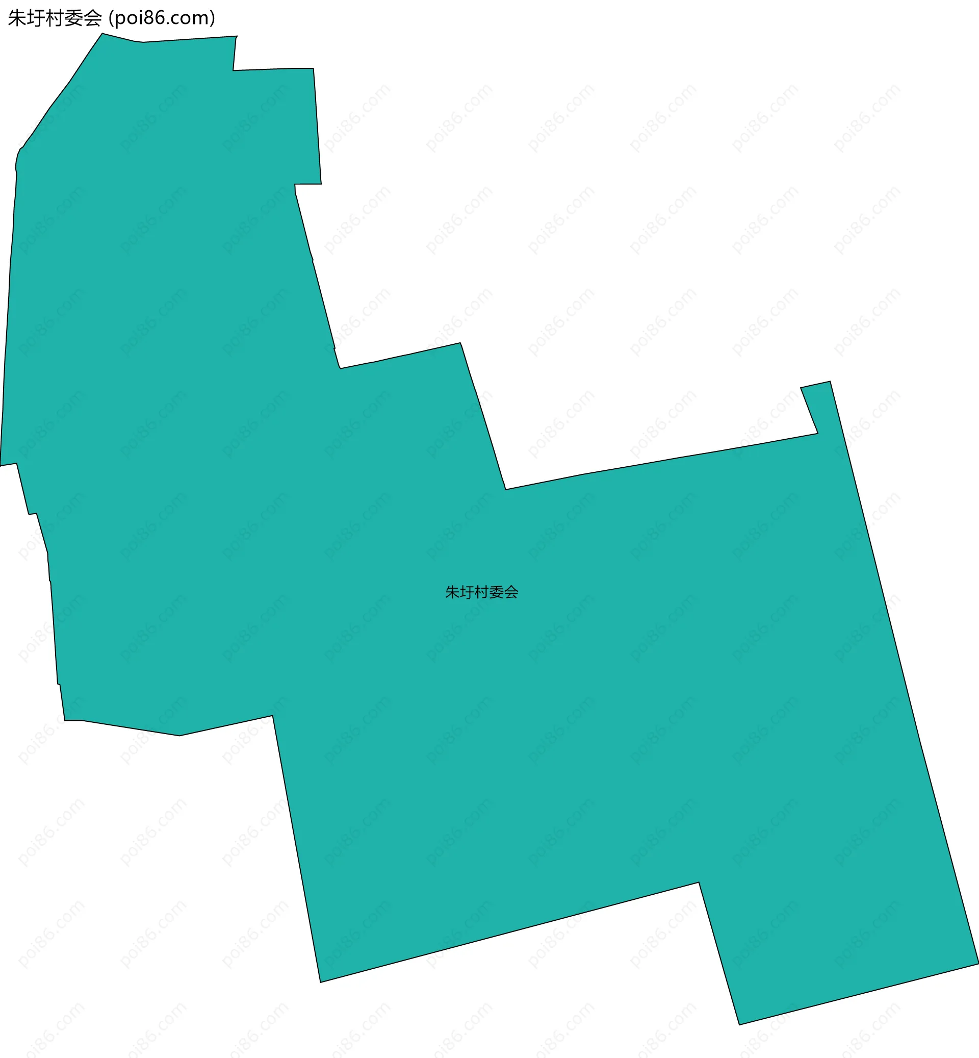 朱圩村委会边界地图