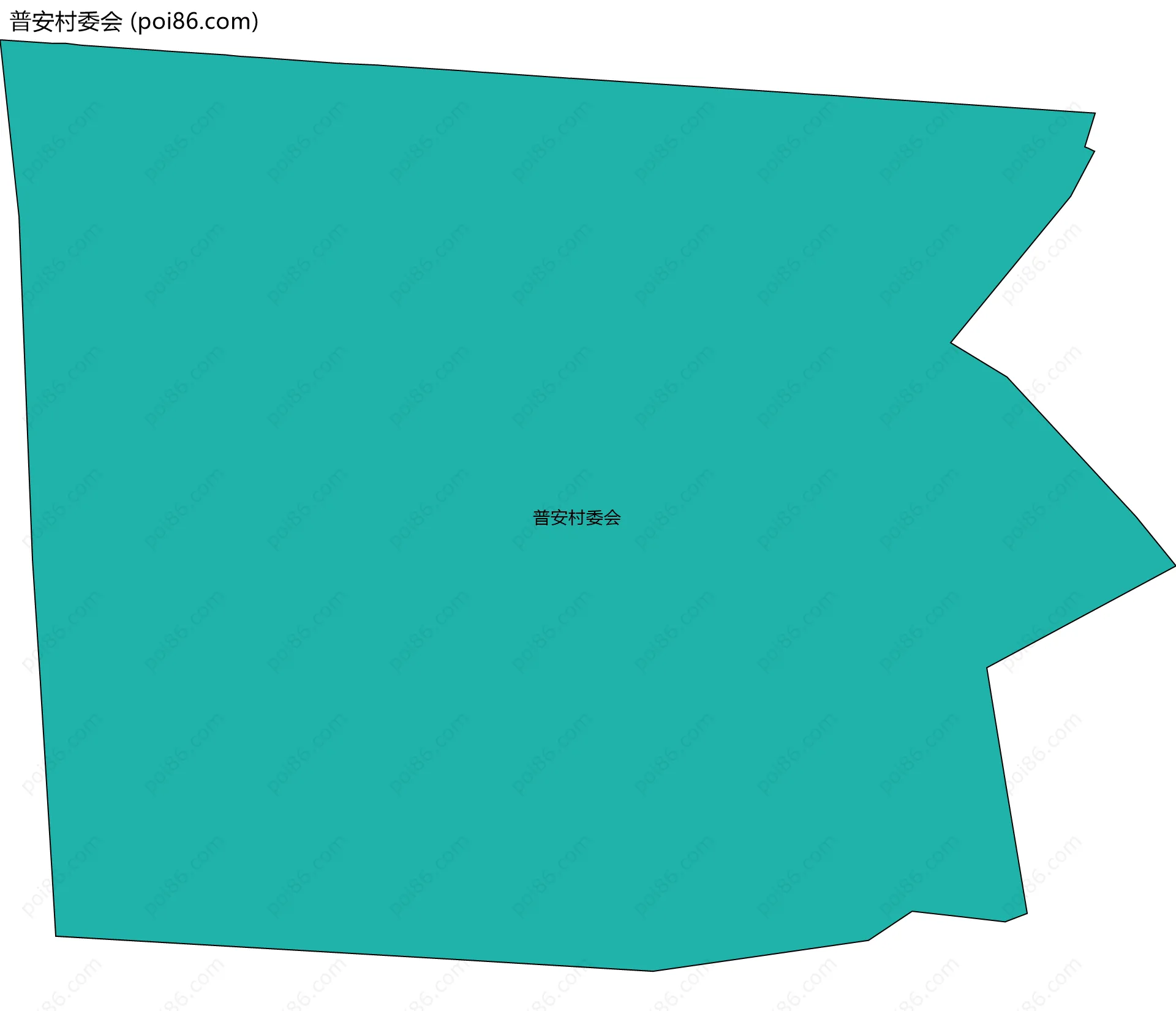 普安村委会边界地图