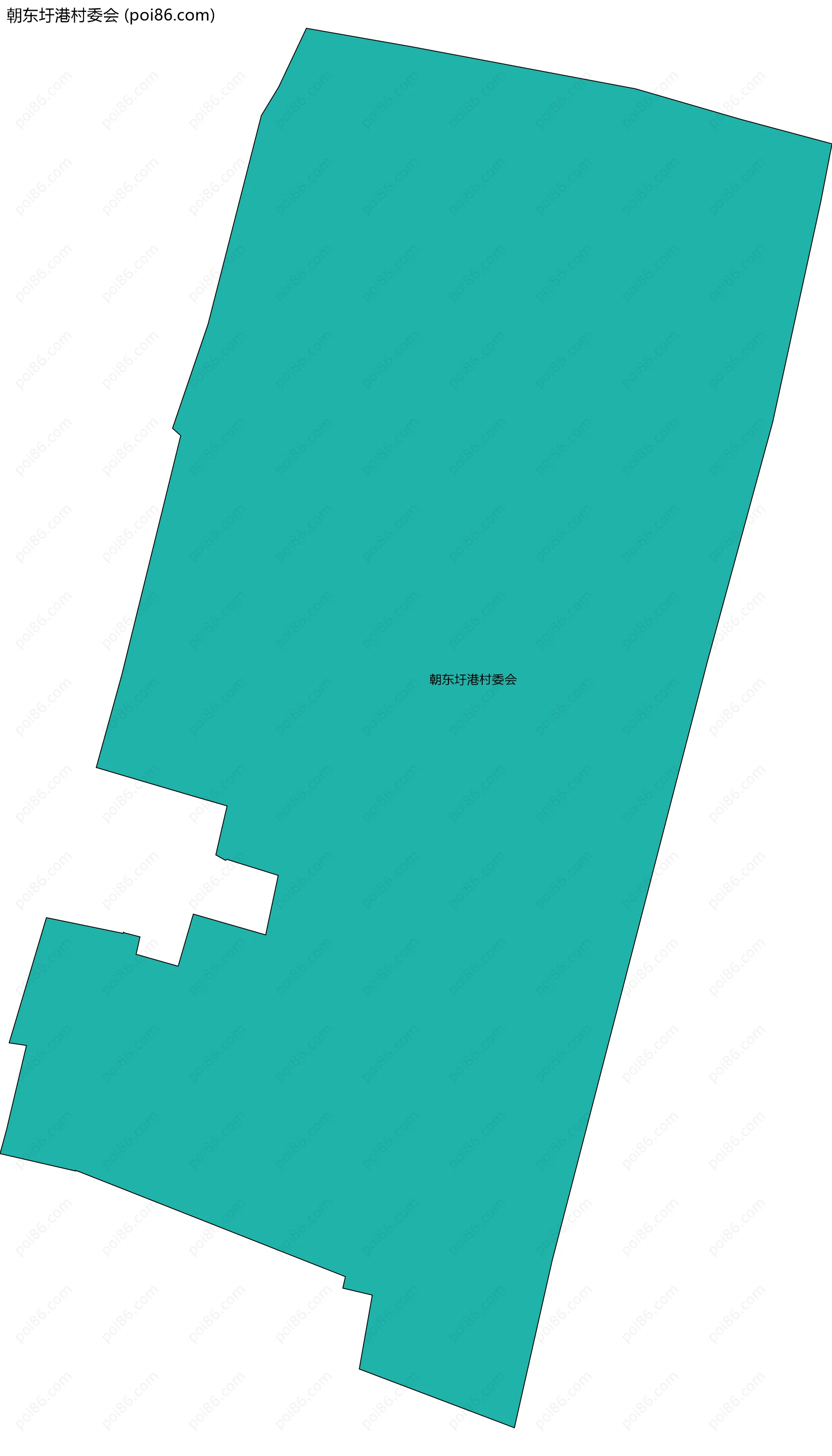 朝东圩港村委会边界地图