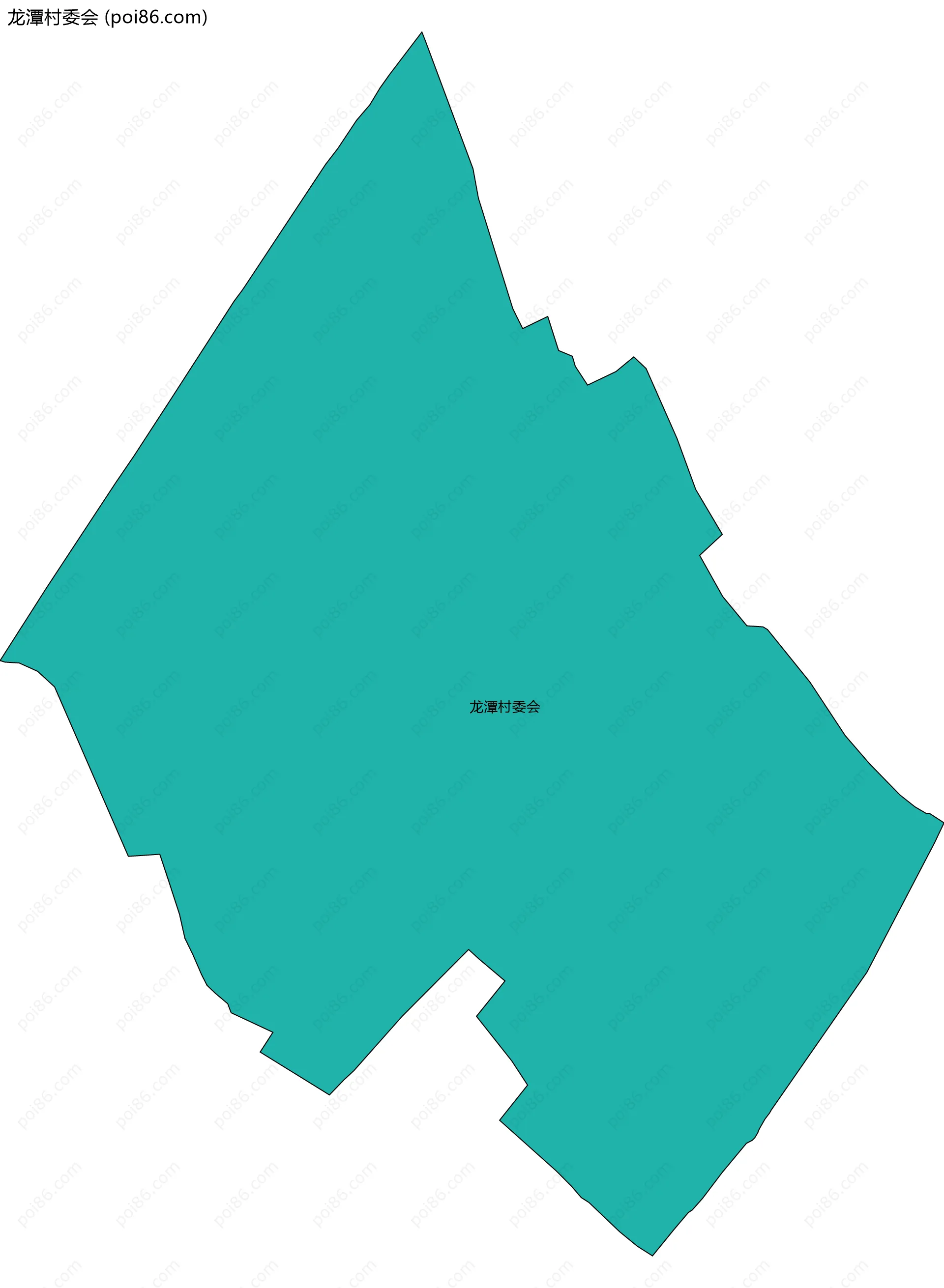 龙潭村委会边界地图