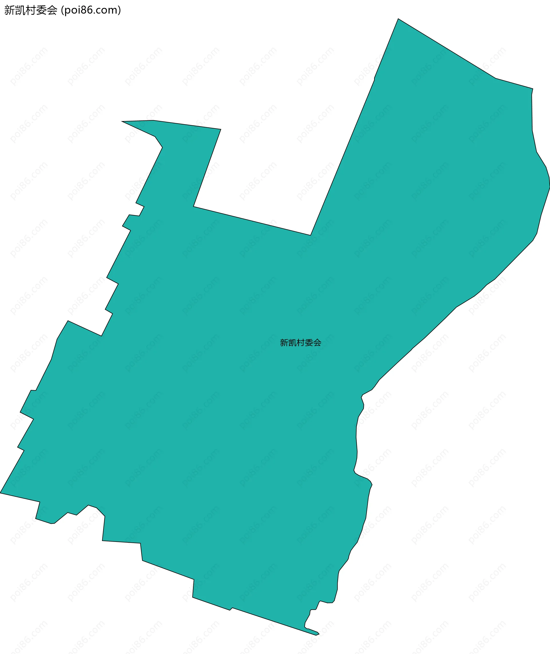 新凯村委会边界地图