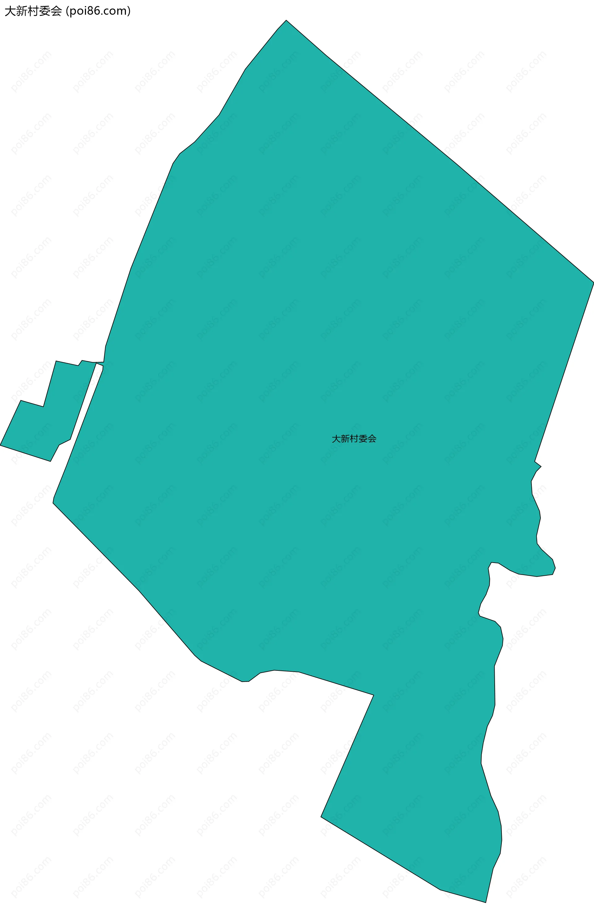 大新村委会边界地图