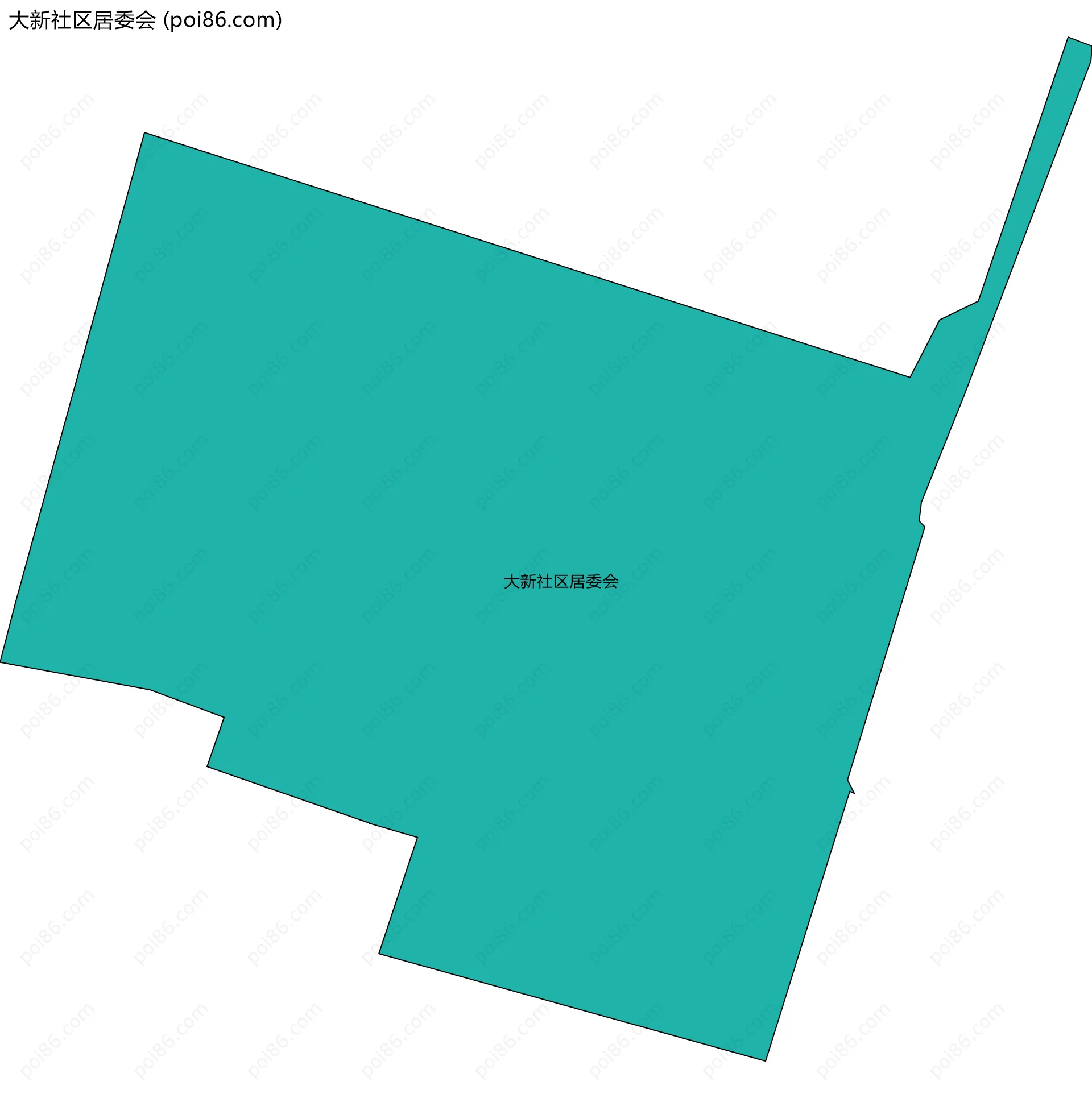 大新社区居委会边界地图
