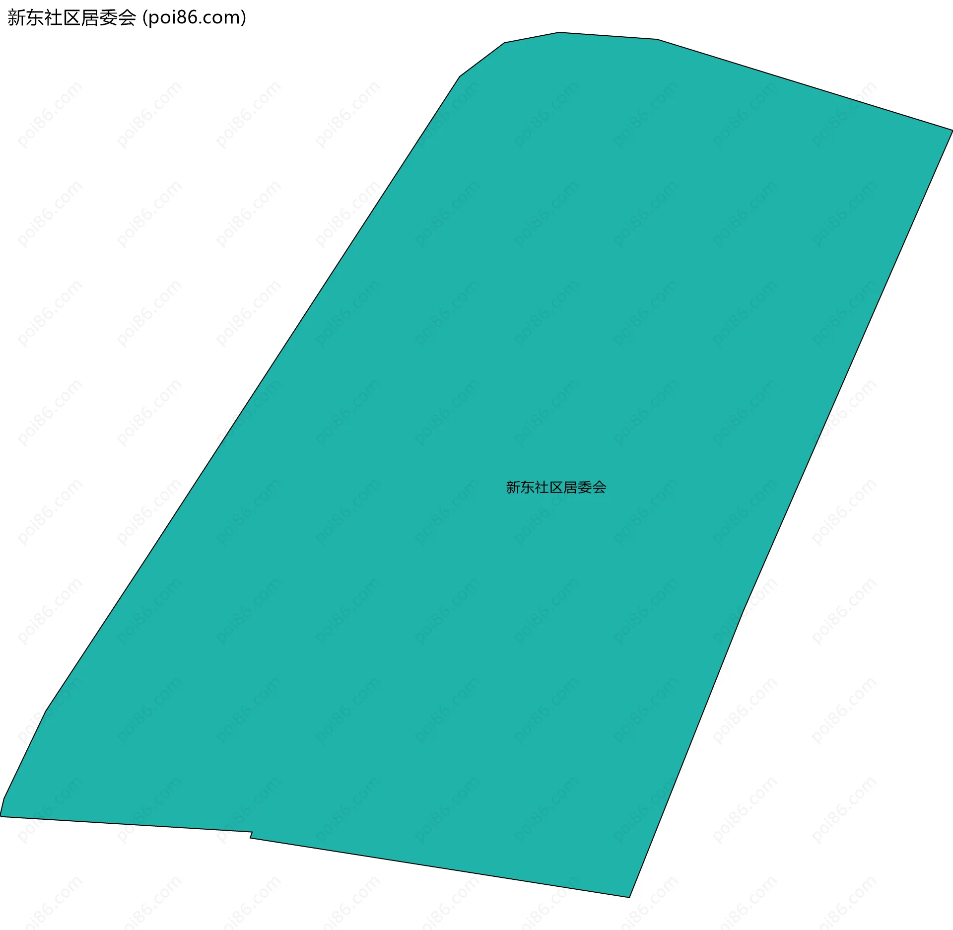 新东社区居委会边界地图